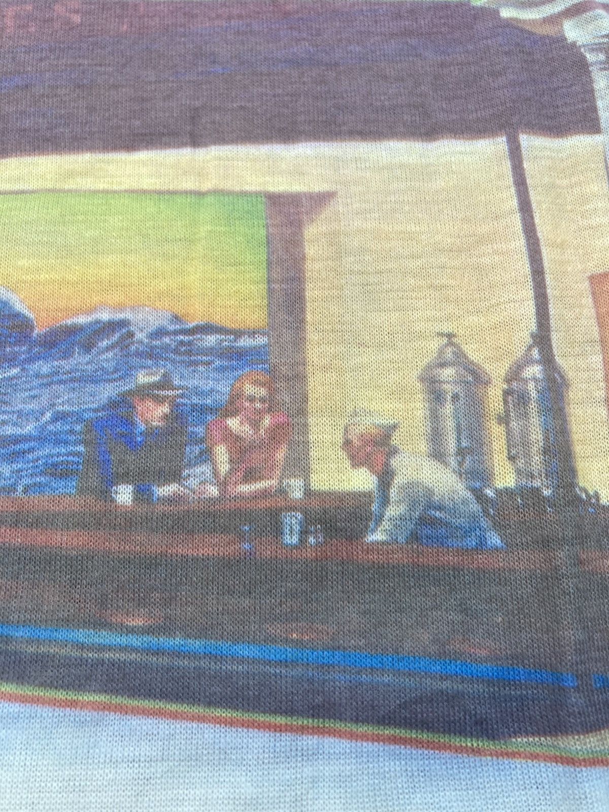 Vintage Vintage 70s 'Nighthawks' by Edward Hopper Painting T shirt Size US S / EU 44-46 / 1 - 7 Thumbnail