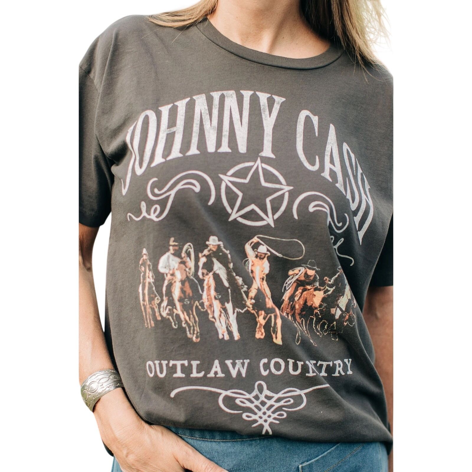 Daydreamer DAYDREAMER Johnny Cash Outlaw Country Merch Tee Size Medium Size M / US 6-8 / IT 42-44 - 11 Thumbnail