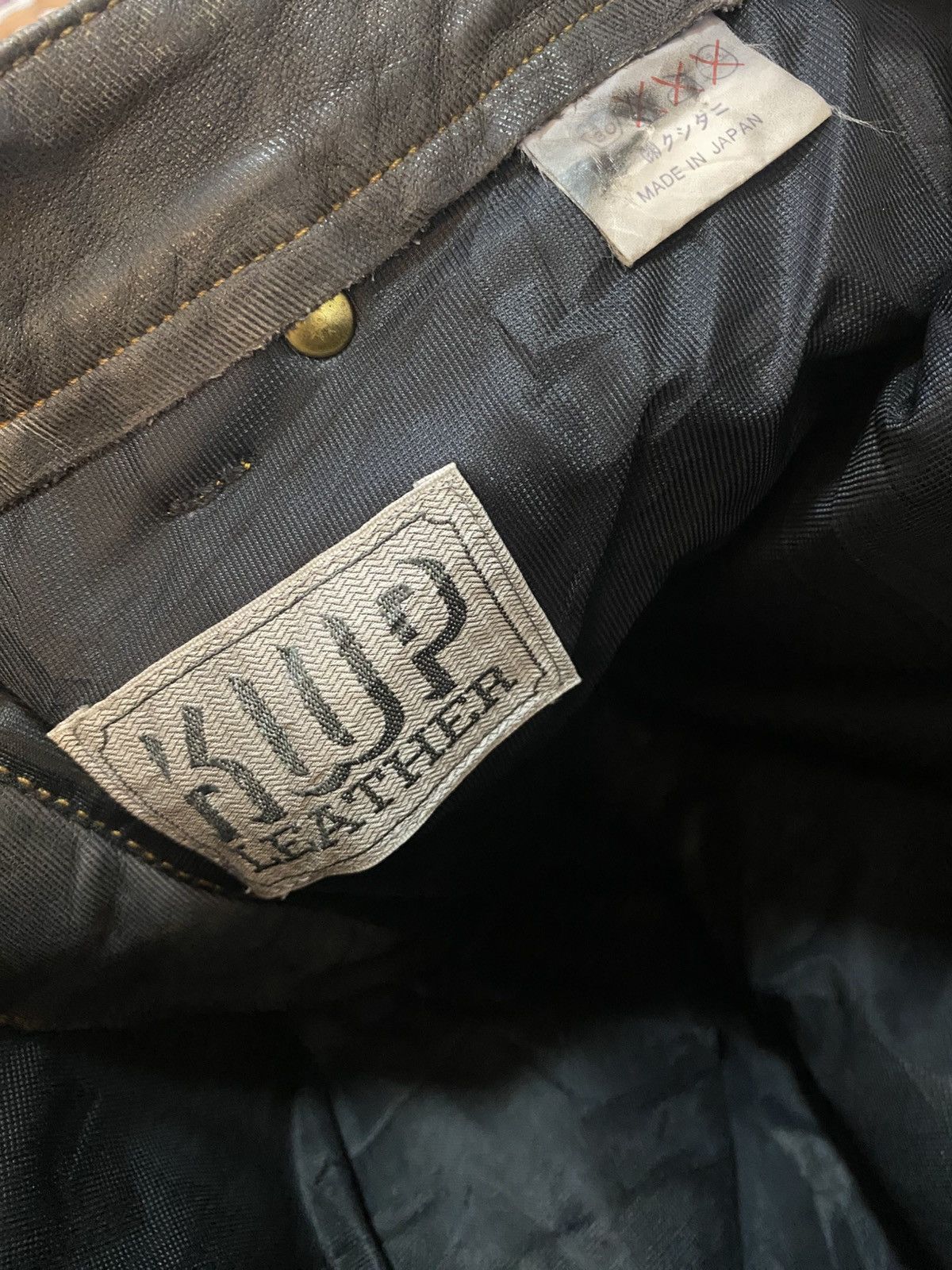 Japanese Brand × Leather × Vintage Vintage Explorer Riding Jeans Leather Lot 7278 Made Japan Size US 32 / EU 48 - 11 Thumbnail