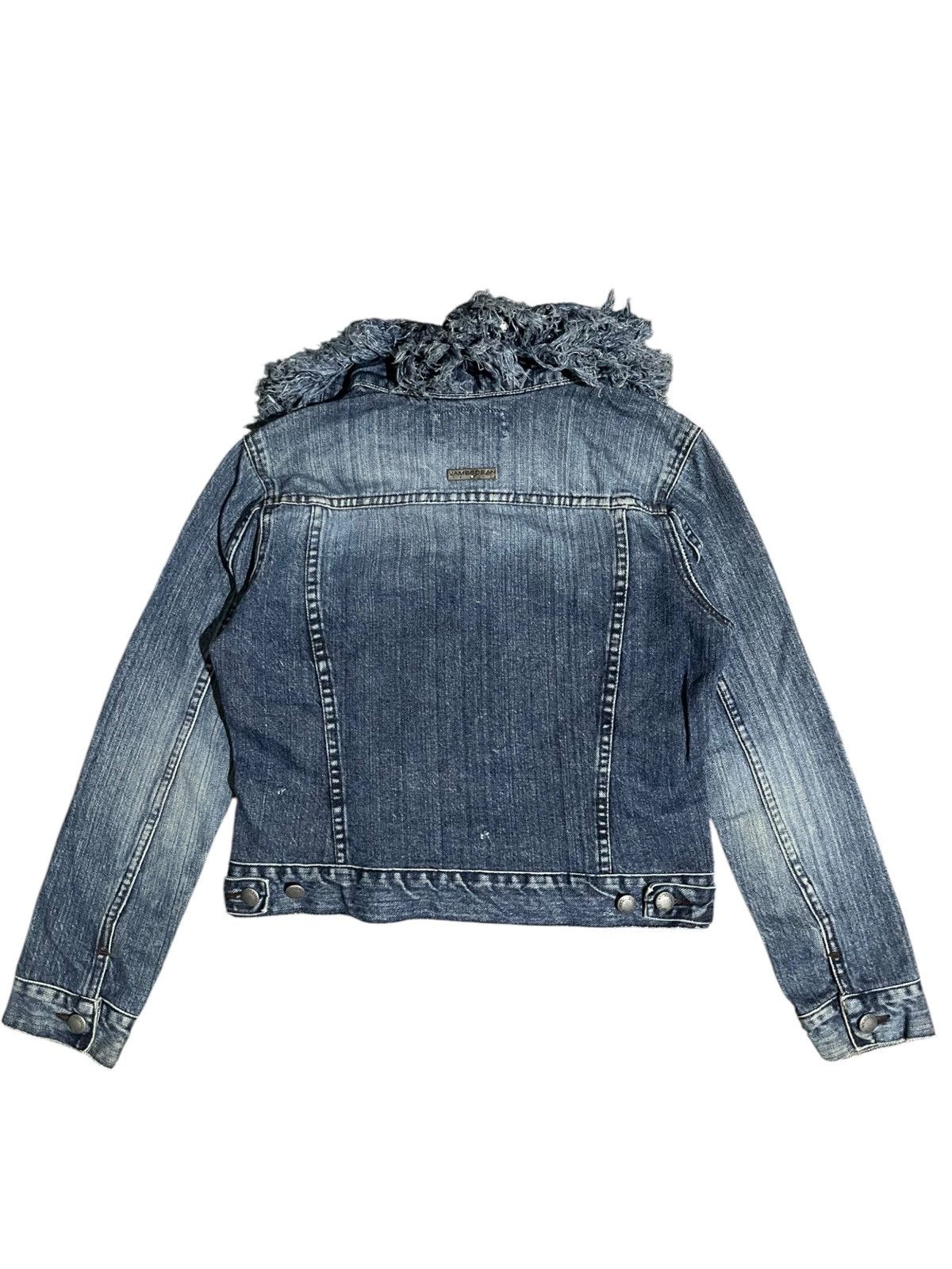 If Six Was Nine Y2K James Dean Fur Denim Jacket Size US S / EU 44-46 / 1 - 2 Thumbnail