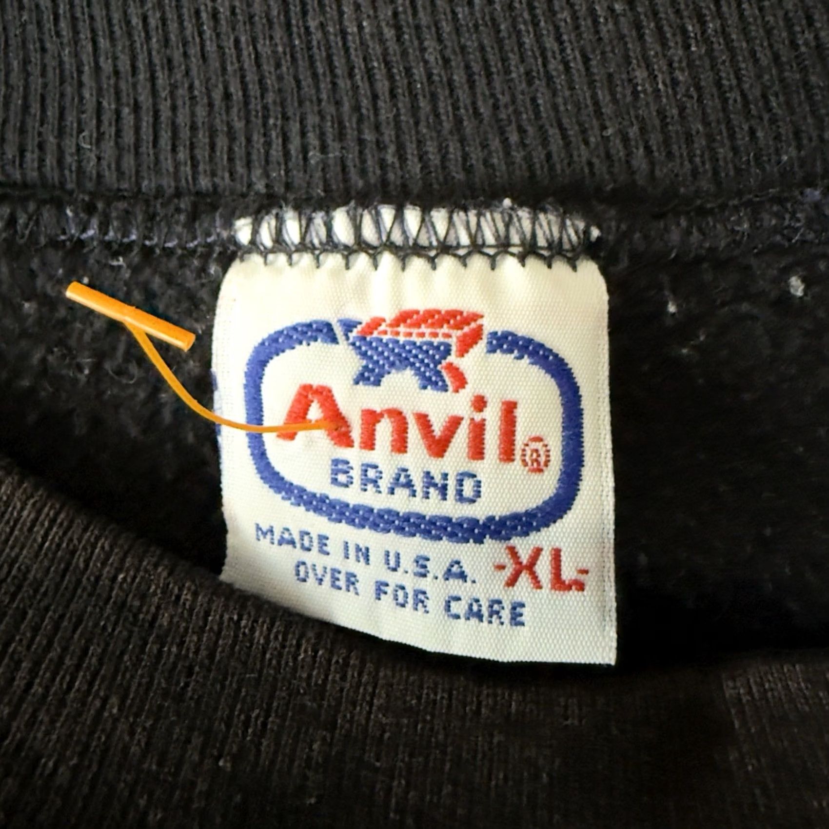 Anvil VINTAGE Anvil HOT Cotton Blend Pullover Womens XL Black USA Pullover Sweater Womens XL USA Black Anvil Hoodie? Size XL / US 12-14 / IT 48-50 - 4 Thumbnail