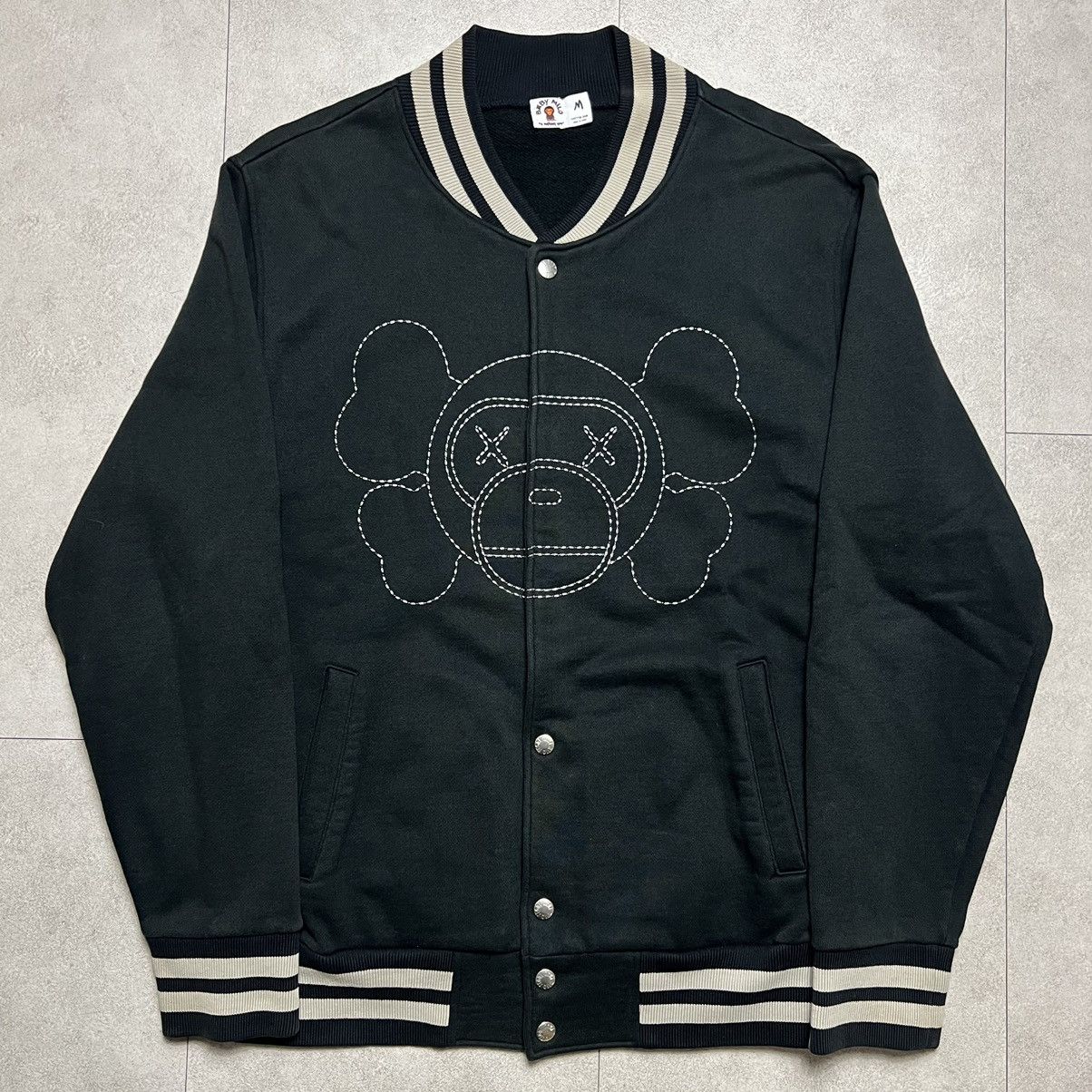 Bape Baby Milo Bape Kaws Virsity Jacket Size US M / EU 48-50 / 2 - 1 Thumbnail