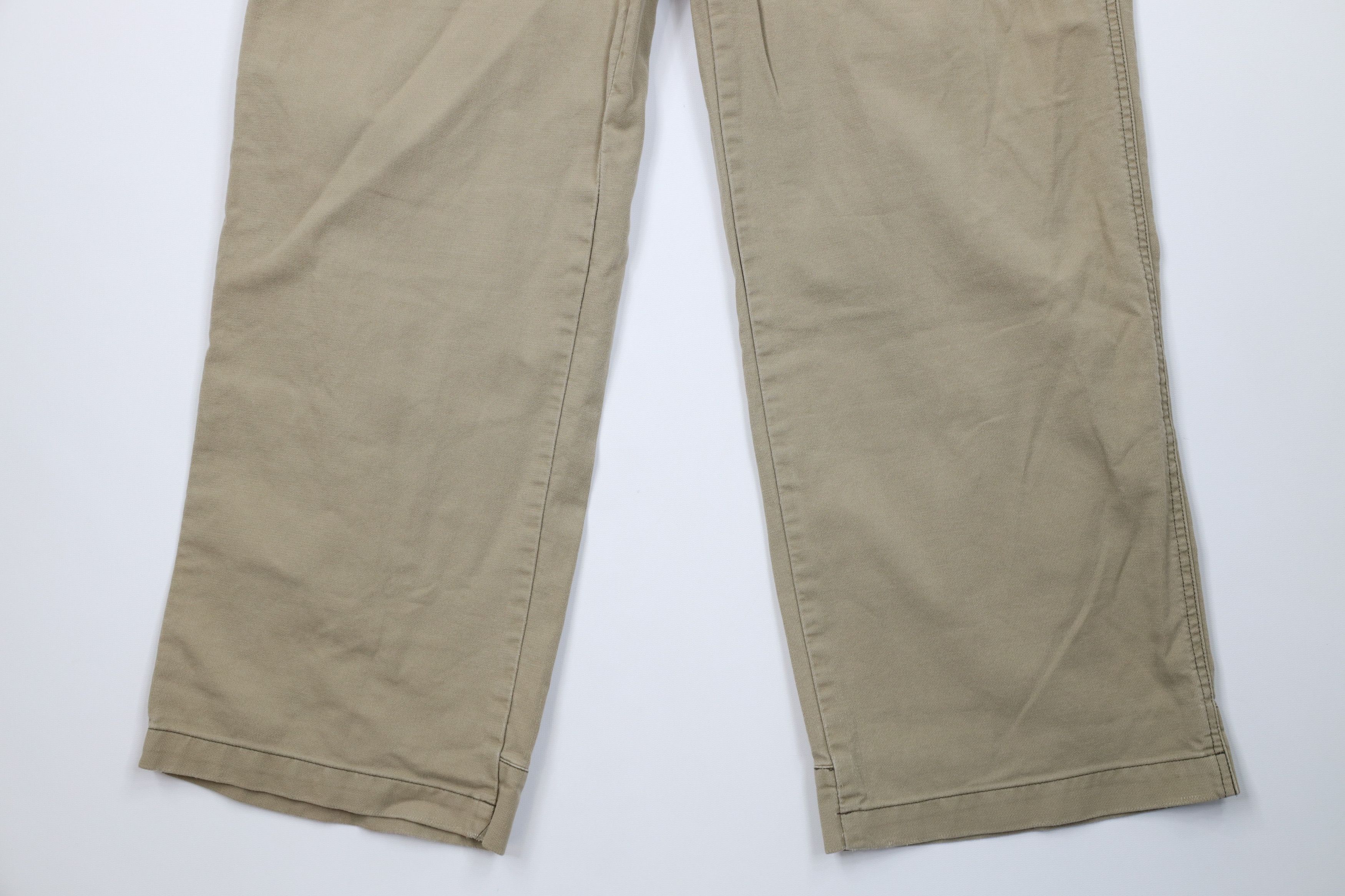 Express Vintage Y2K Express Baggy Fit Wide Leg Dungaree Pants Beige Size US 34 / EU 50 - 4 Thumbnail