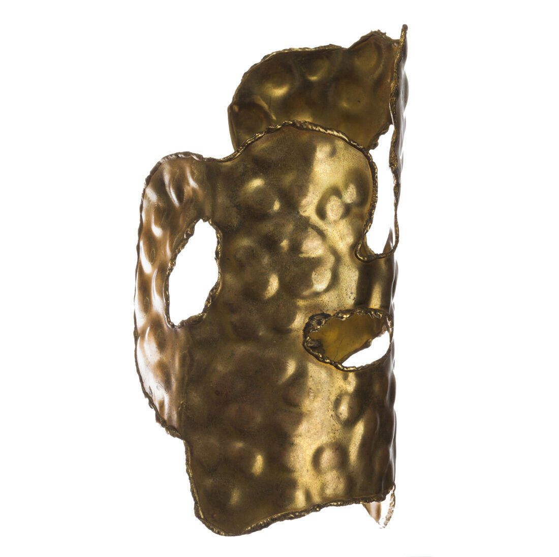 Designer Huge Brutalist Brass Handmade Statement Cuff Bracelet Size ONE SIZE - 7 Thumbnail