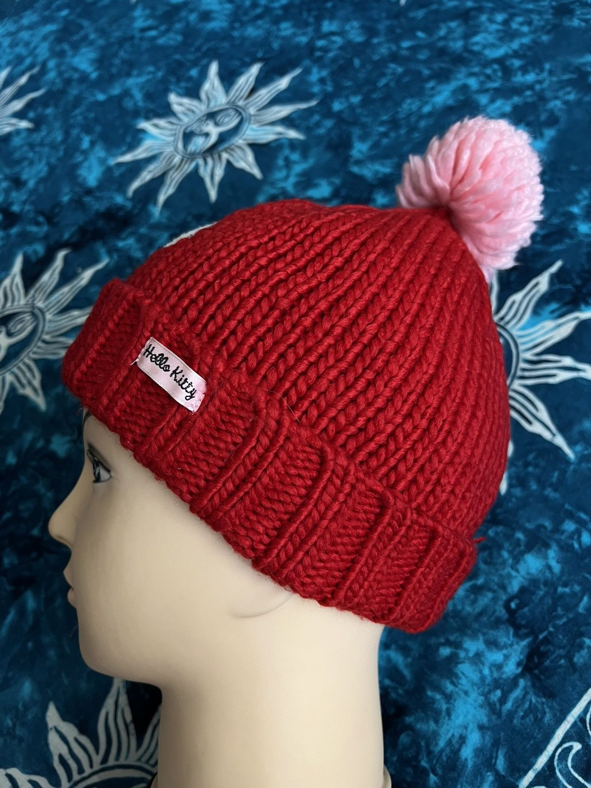 Japanese Brand × Vintage Y2k Hello Kitty Beanie Hat Hello Bunny Big Logo Size ONE SIZE - 14 Thumbnail