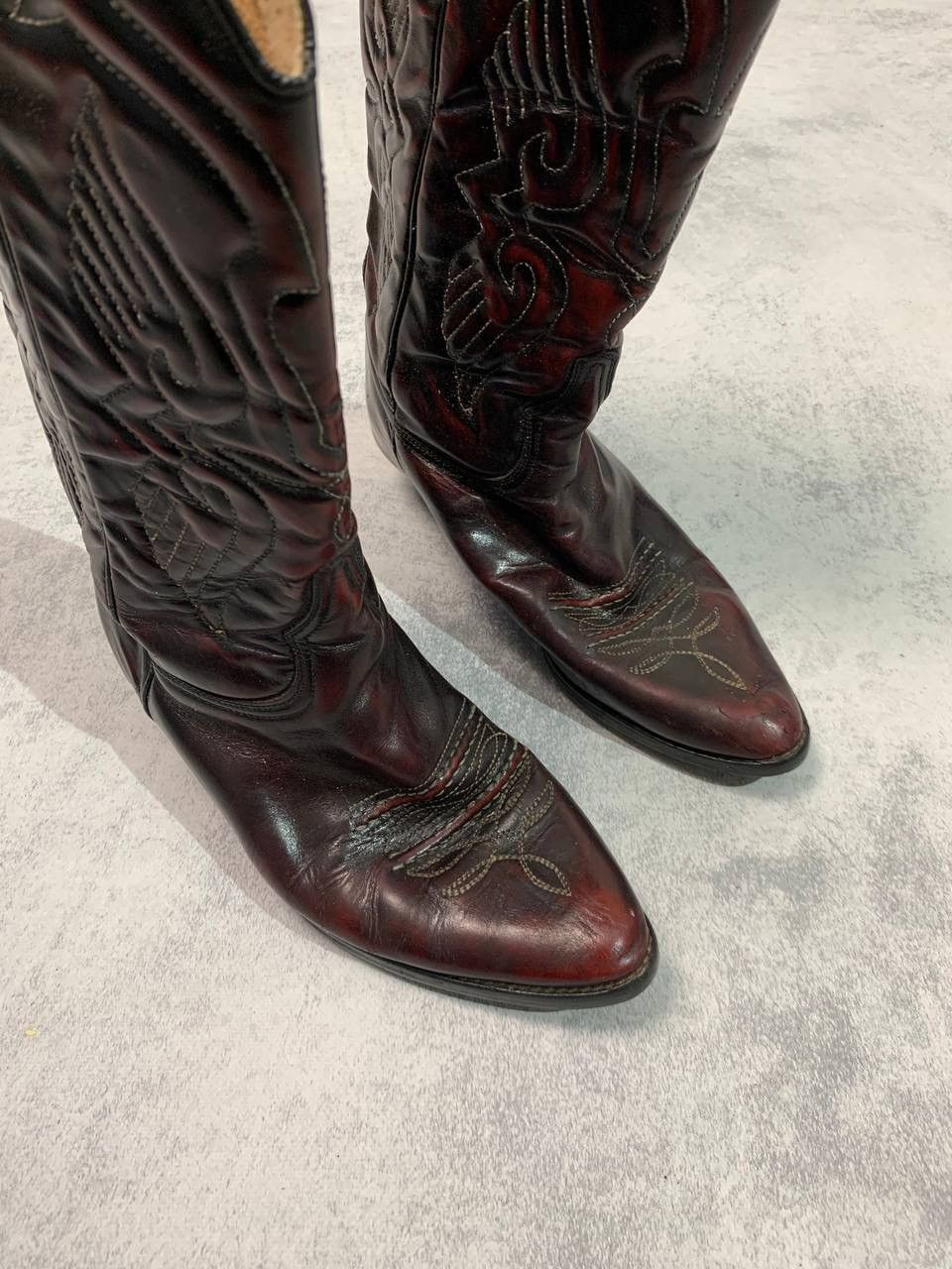 Vintage Mc.Kay rare vintage cossack cowboy western man high boots Size US 10 / EU 43 - 6 Thumbnail