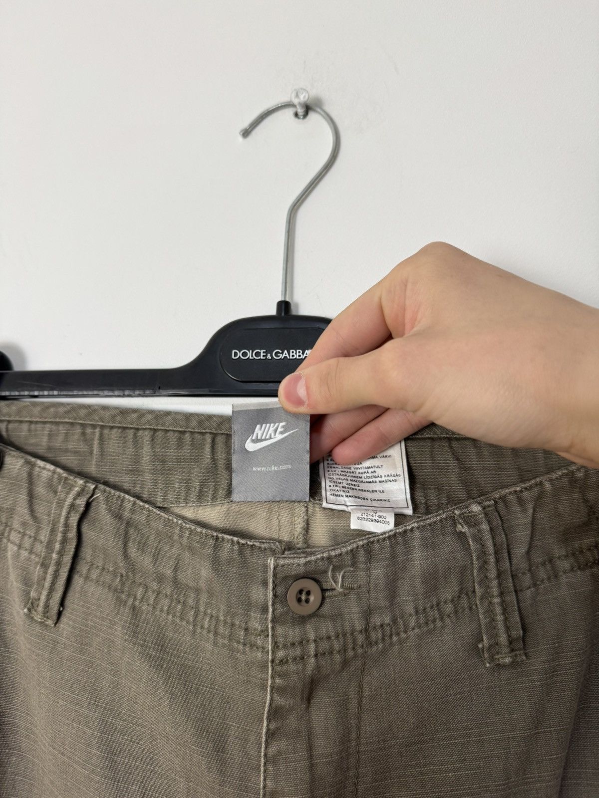 Nike Vintage Nike parachute cargo khaki pants military streetwear Size US 32 / EU 48 - 5 Thumbnail