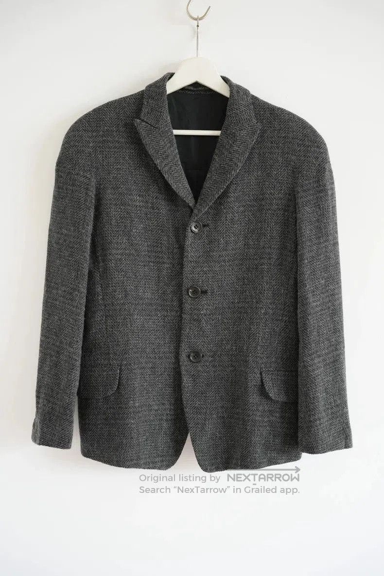 Yohji Yamamoto Yohji Yamamoto 08AW Fishbone Wool Blazer. Size US S / EU 44-46 / 1 - 1 Thumbnail