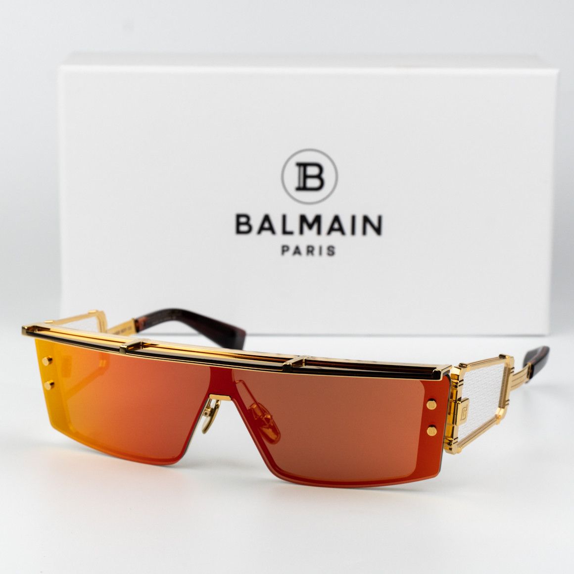 Balmain Balmain Sunglasses Gold Mirror WONDER BOY - III BPS-127C-145 Size ONE SIZE - 9 Thumbnail