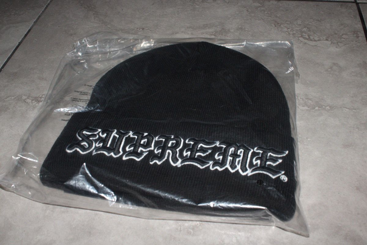 Supreme Old English Beanie | Grailed