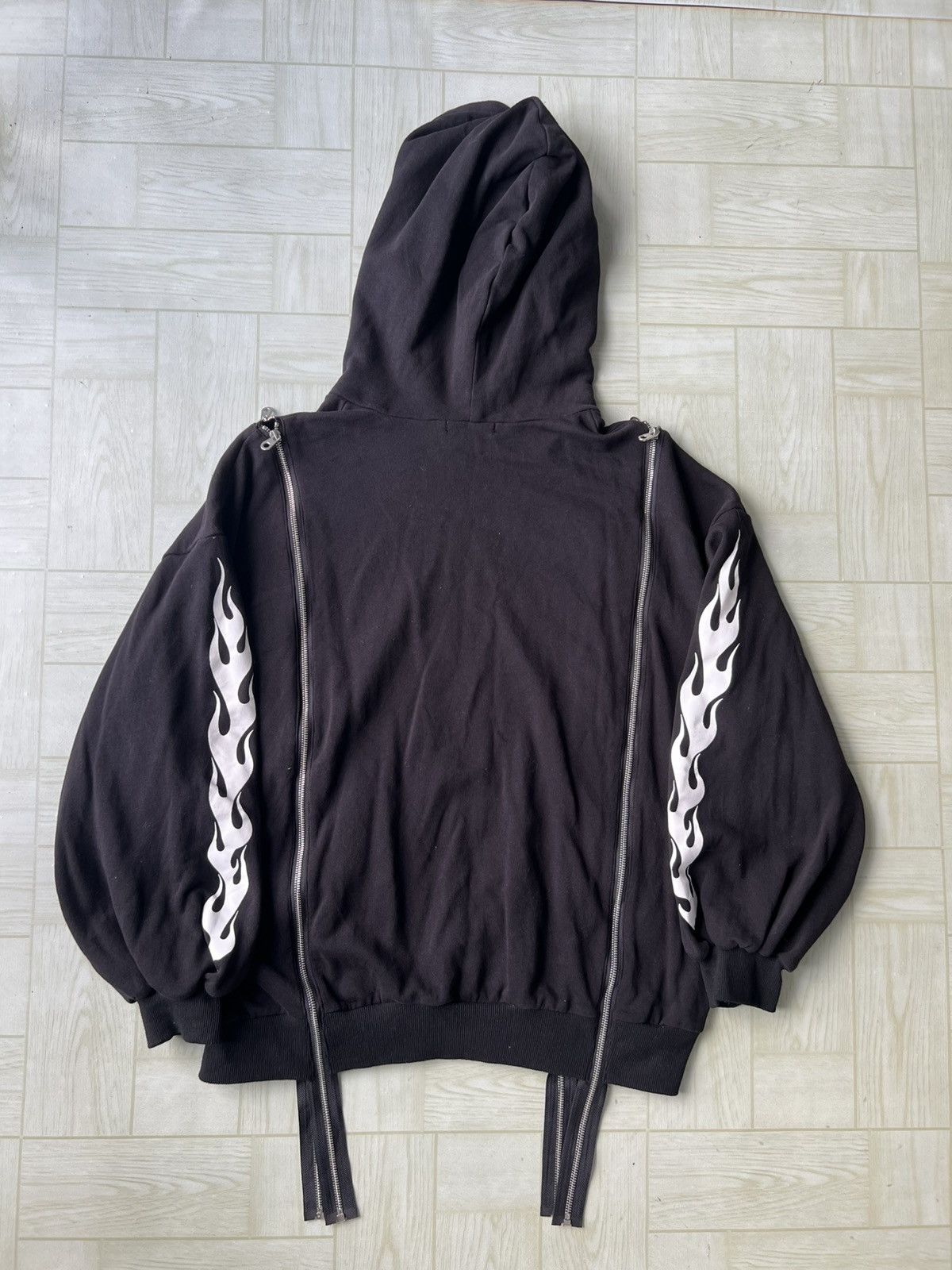 Drain Gang REFLEM x Drain Geng Negi Collabs Gotch Multi Zipper Hoodie Size US L / EU 52-54 / 3 - 5 Thumbnail