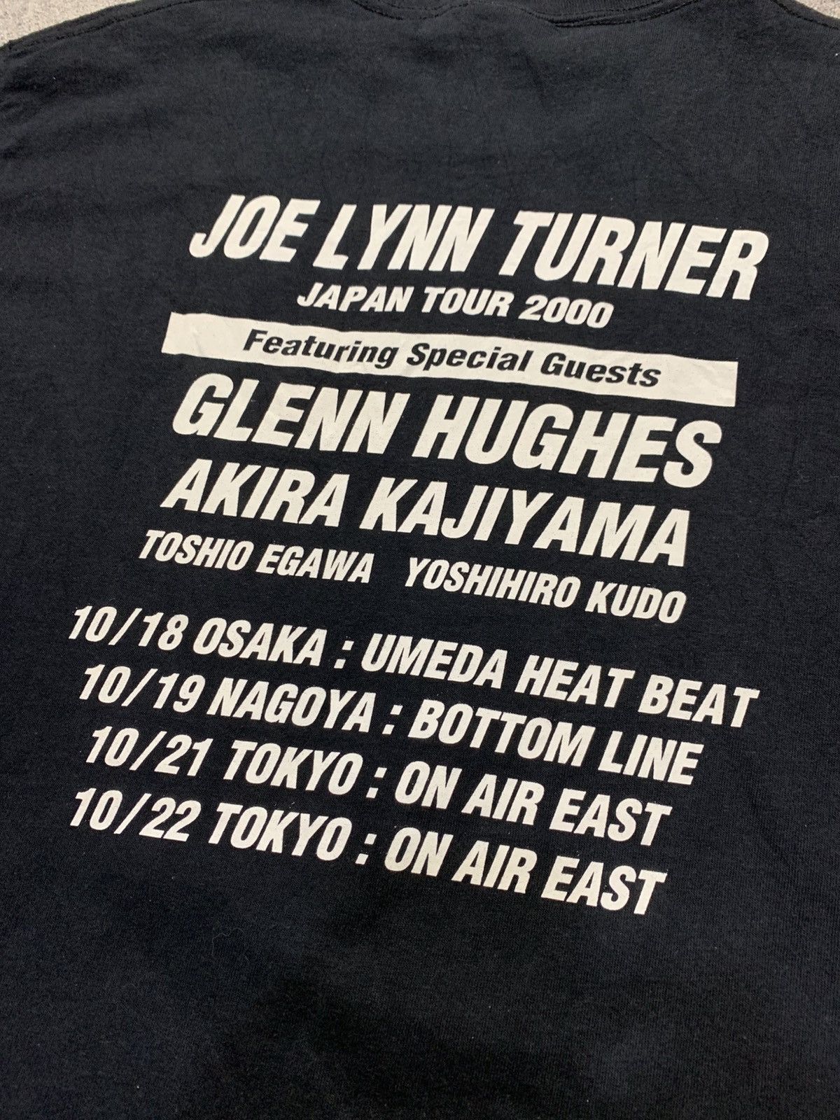 Band Tees 🐍 Rare Vintage Joe Lynn Turner Japan Tour 2000 🇯🇵 Size US M / EU 48-50 / 2 - 4 Thumbnail