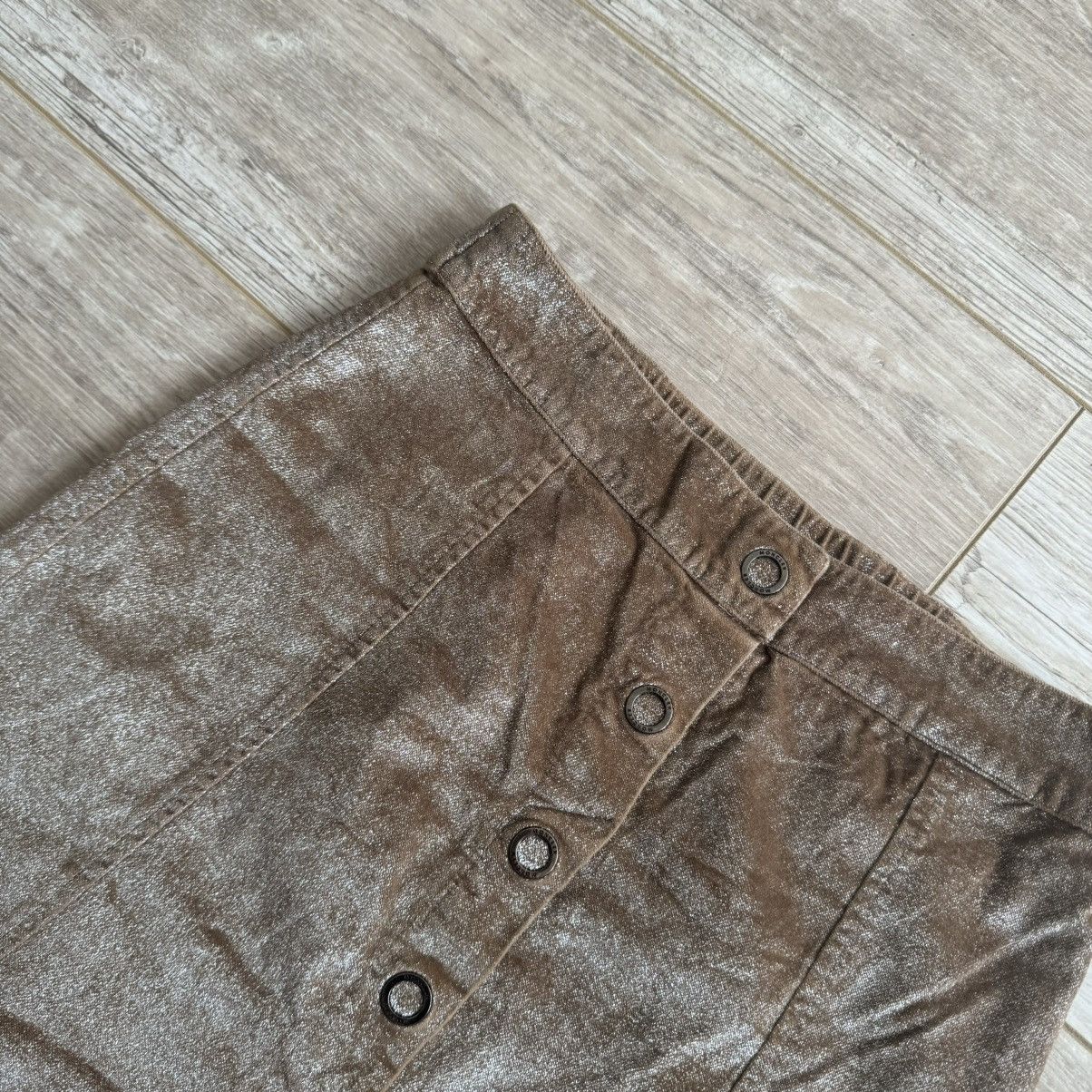Moncler Moncler Glitter Tobaco Gonna Skirt Size 25" / US 0 / IT 36 - 9 Thumbnail