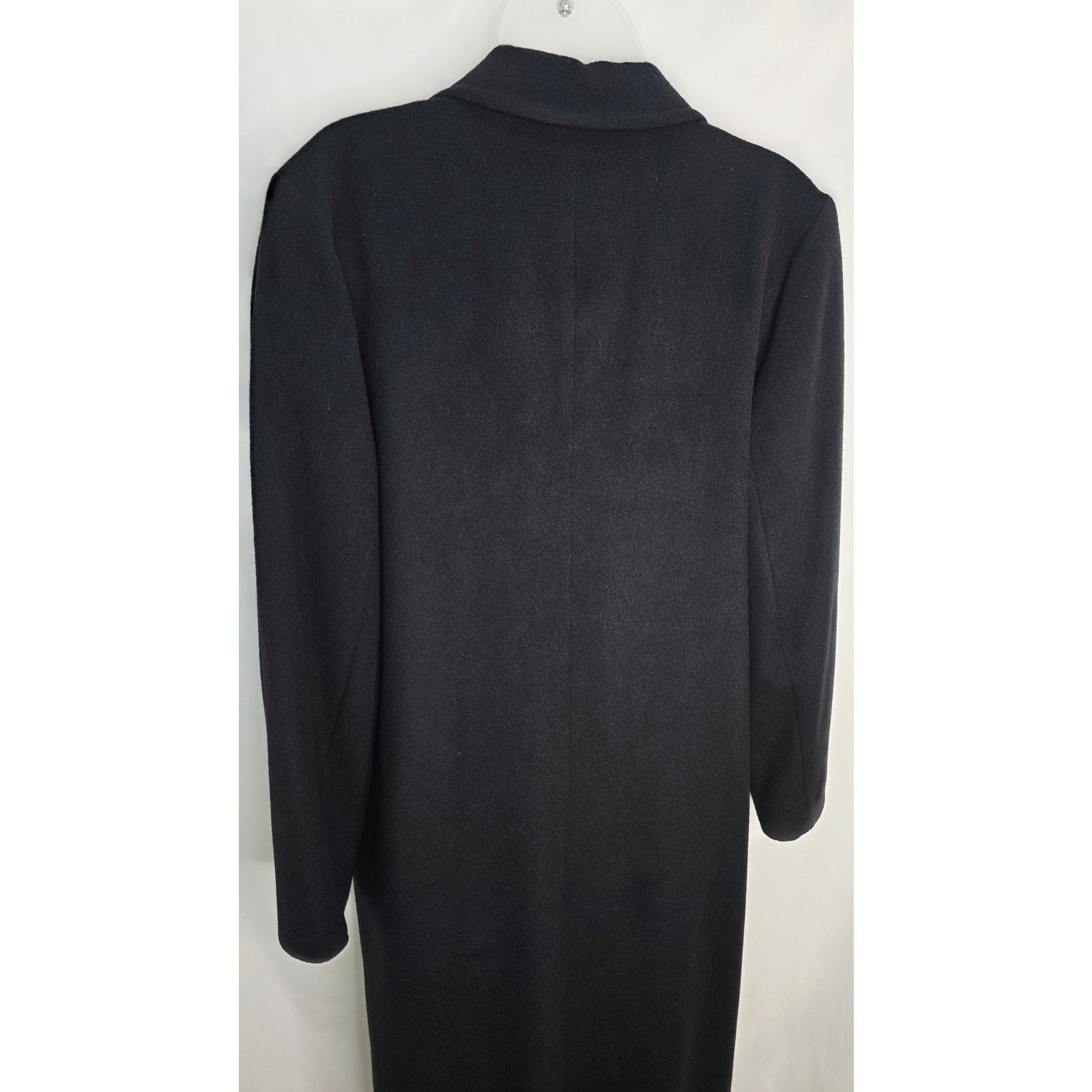 Other Riel Coat Company Black Wool Cashmere Blend Long Coat Size M / US 6-8 / IT 42-44 - 9 Thumbnail