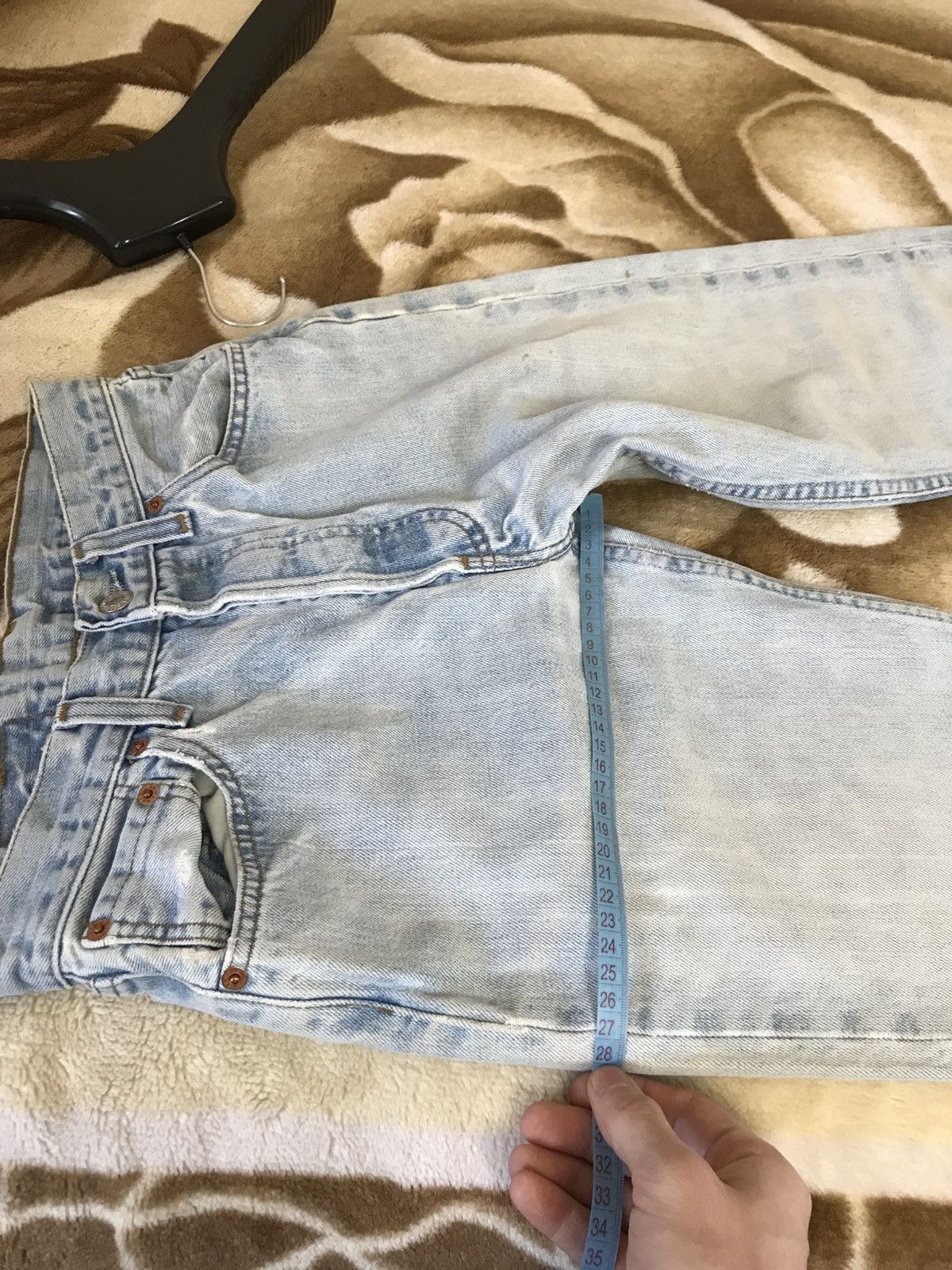 Levi's 🔥 Vintage Levis 29x30 Distressed Denim Washed Pants Jeans Size US 29 - 18 Thumbnail