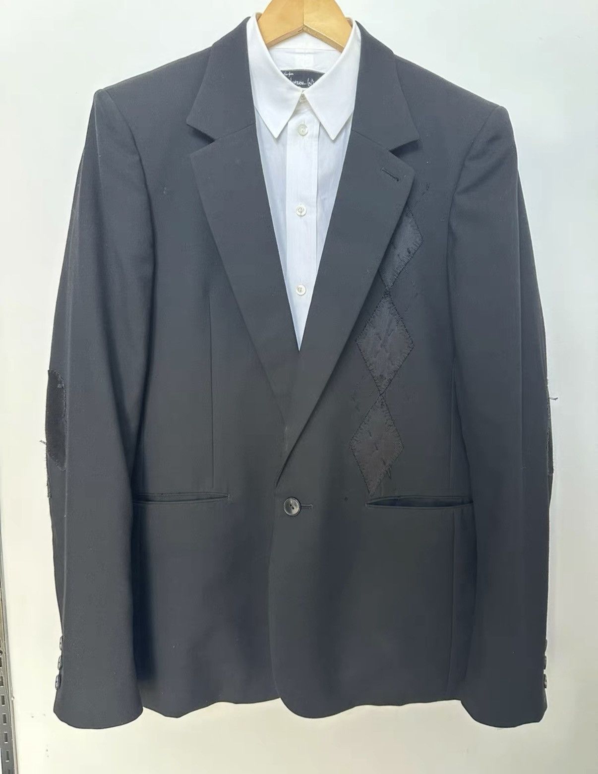 Number (N)ine Number Nine 06aw French cuff shirt Noir Size US M / EU 48-50 / 2 - 8 Thumbnail