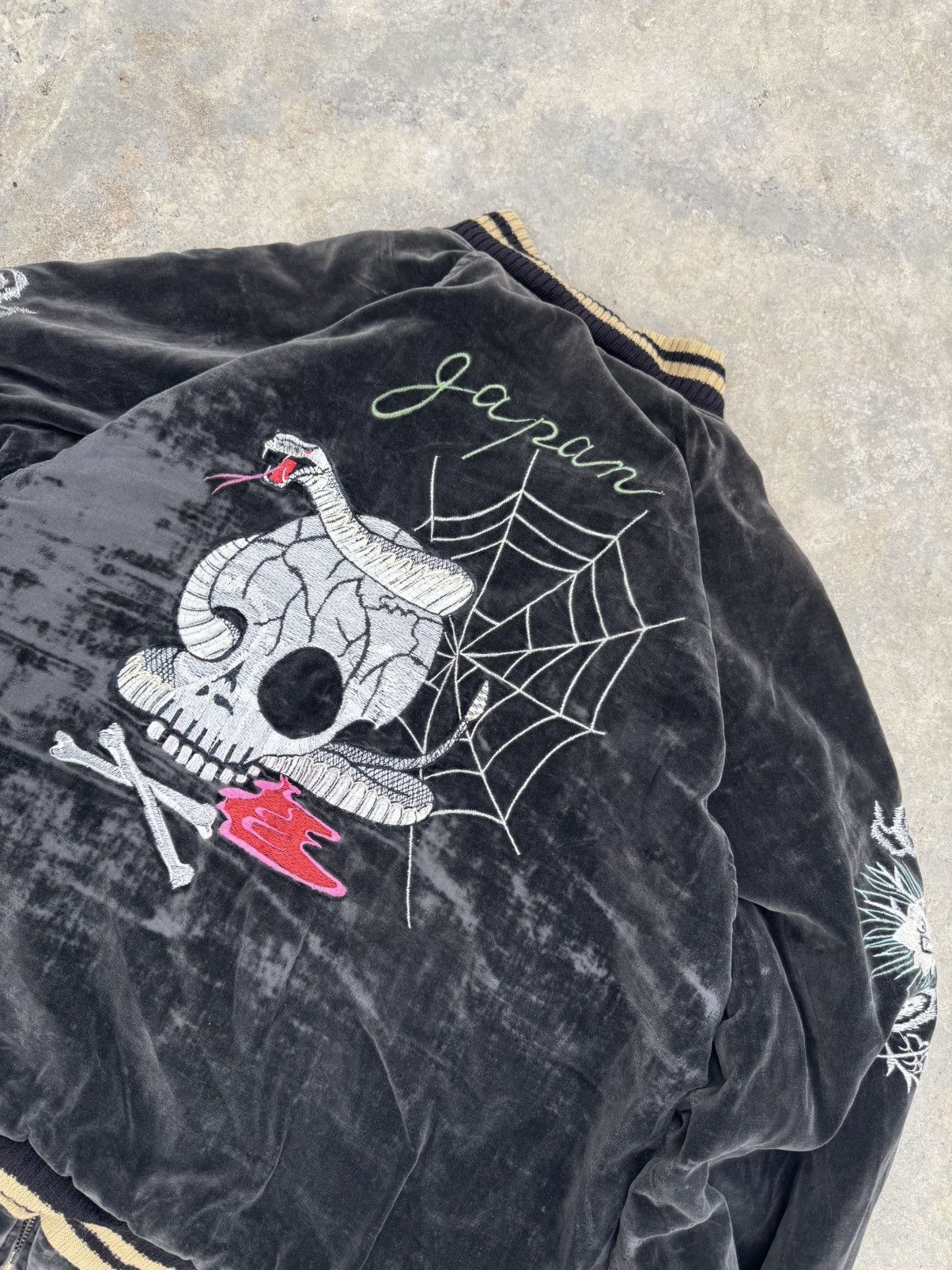 Other Sukajan Japan Bomber Jacket Vintage Skull Dragon Design Y2K Size US XL / EU 56 / 4 - 3 Thumbnail