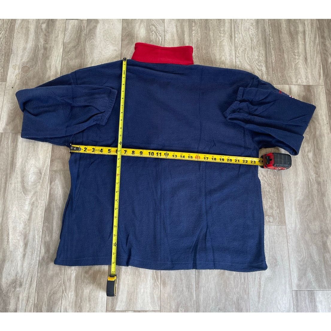 Vintage Team USA Vintage Olympic Rings Fleece Jacket XL Blue RED Size US M / EU 48-50 / 2 - 8 Thumbnail