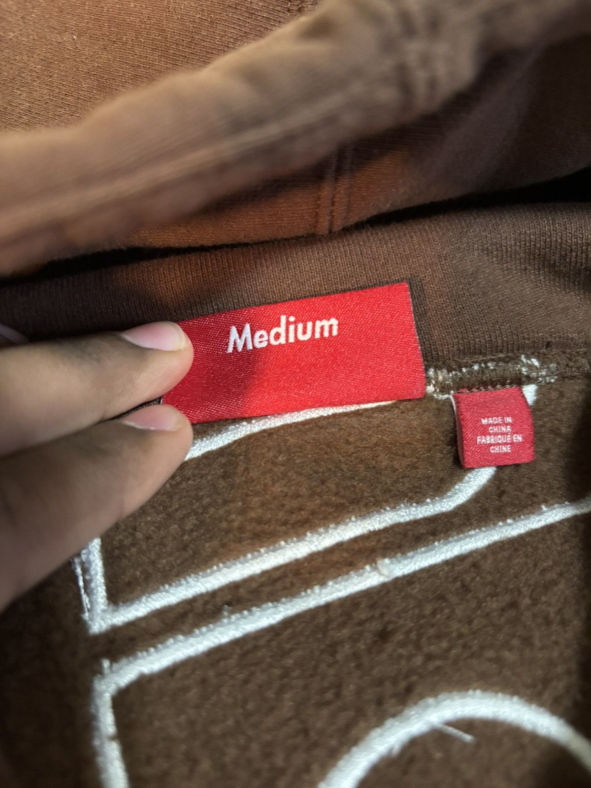 Supreme Supreme FW23 Appliqué Hoodie Size US M / EU 48-50 / 2 - 4 Thumbnail