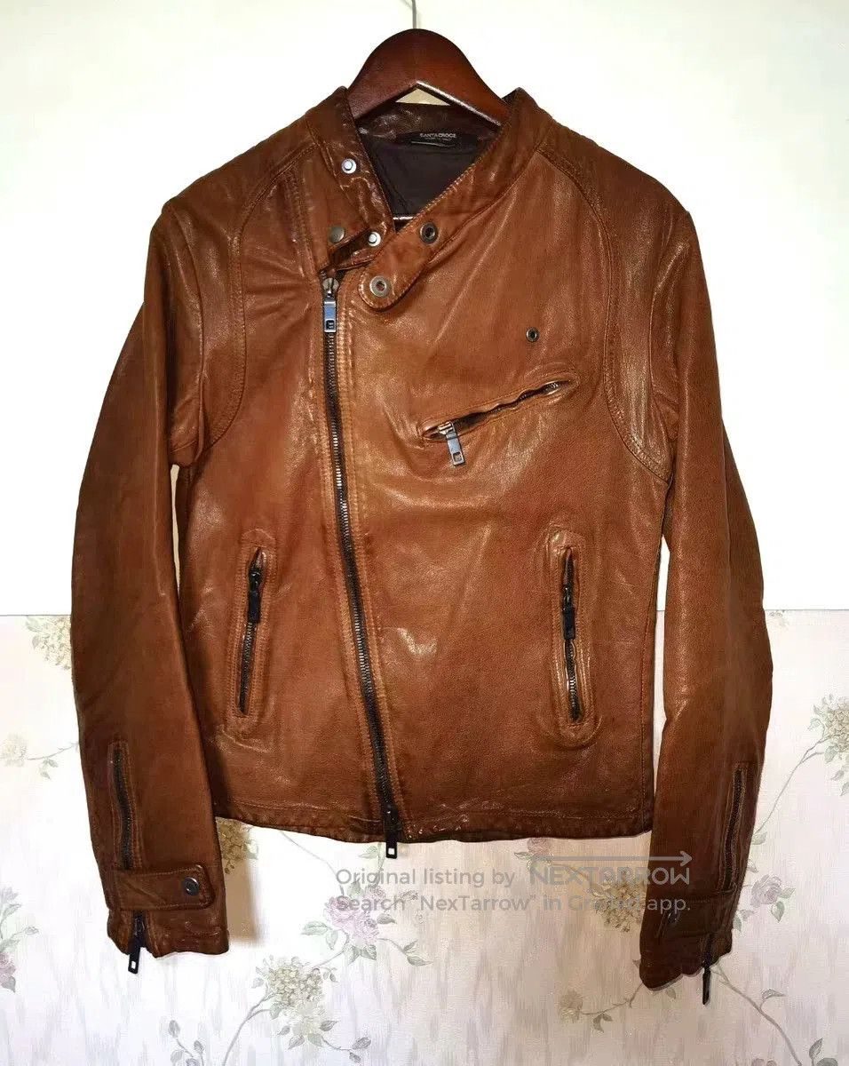 Santacroce Santacroce Italian Cowhide Leather Jacket. Size US M / EU 48-50 / 2 - 1 Thumbnail