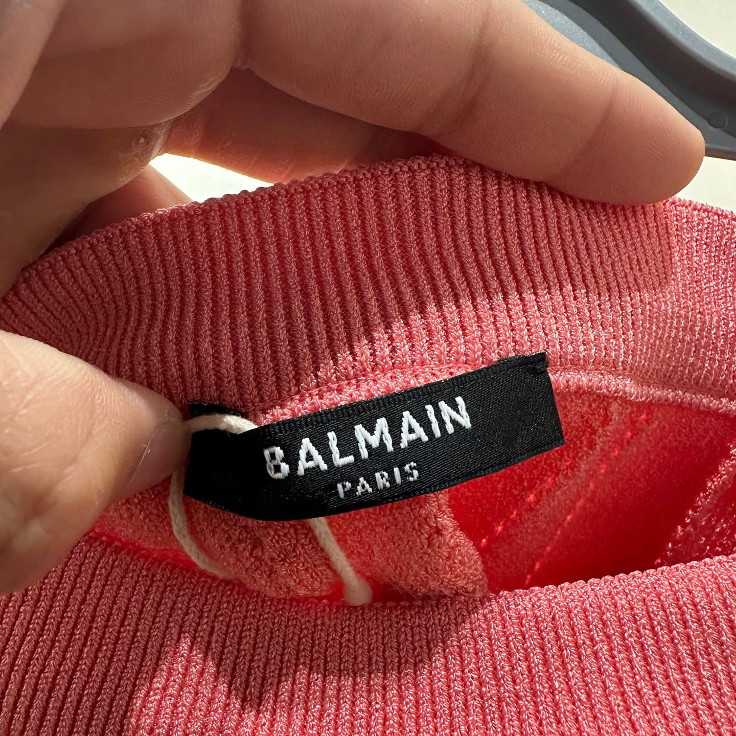 Balmain Balmain short gold button openwork knit cami pink 34 Size XXS / US 00 / IT 34 - 3 Thumbnail
