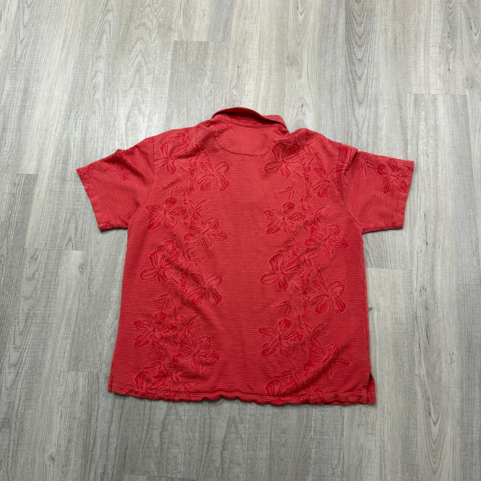 Tommy Bahama Vintage Tommy Bahama Polo Shirt Men's Large Red Hawaiian Size US L / EU 52-54 / 3 - 7 Thumbnail
