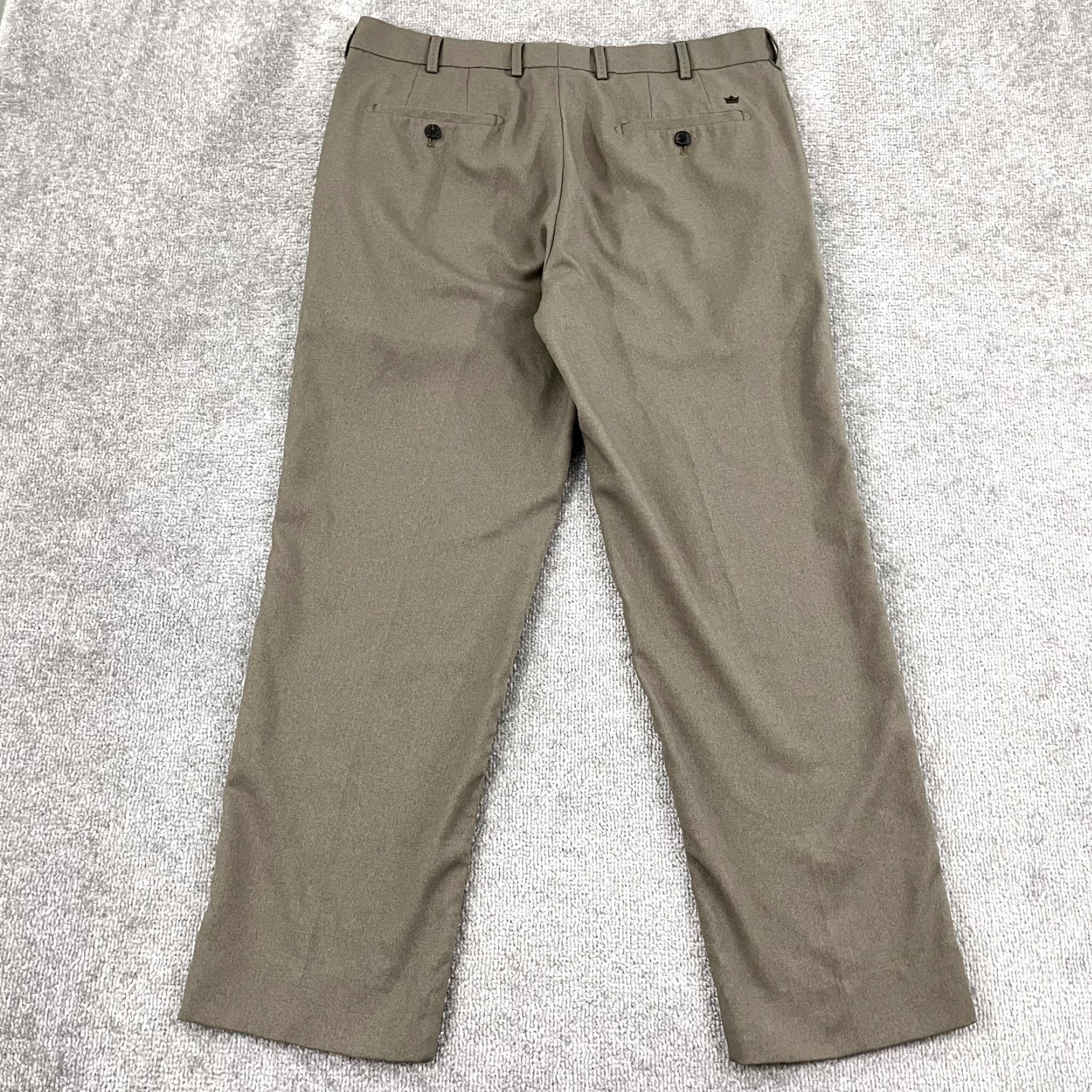 Peter Millar PETER MILLAR Pants Mens 35 x 29 Brown Franklin Performance Golf Trousers Pleated Size US 35 - 3 Thumbnail