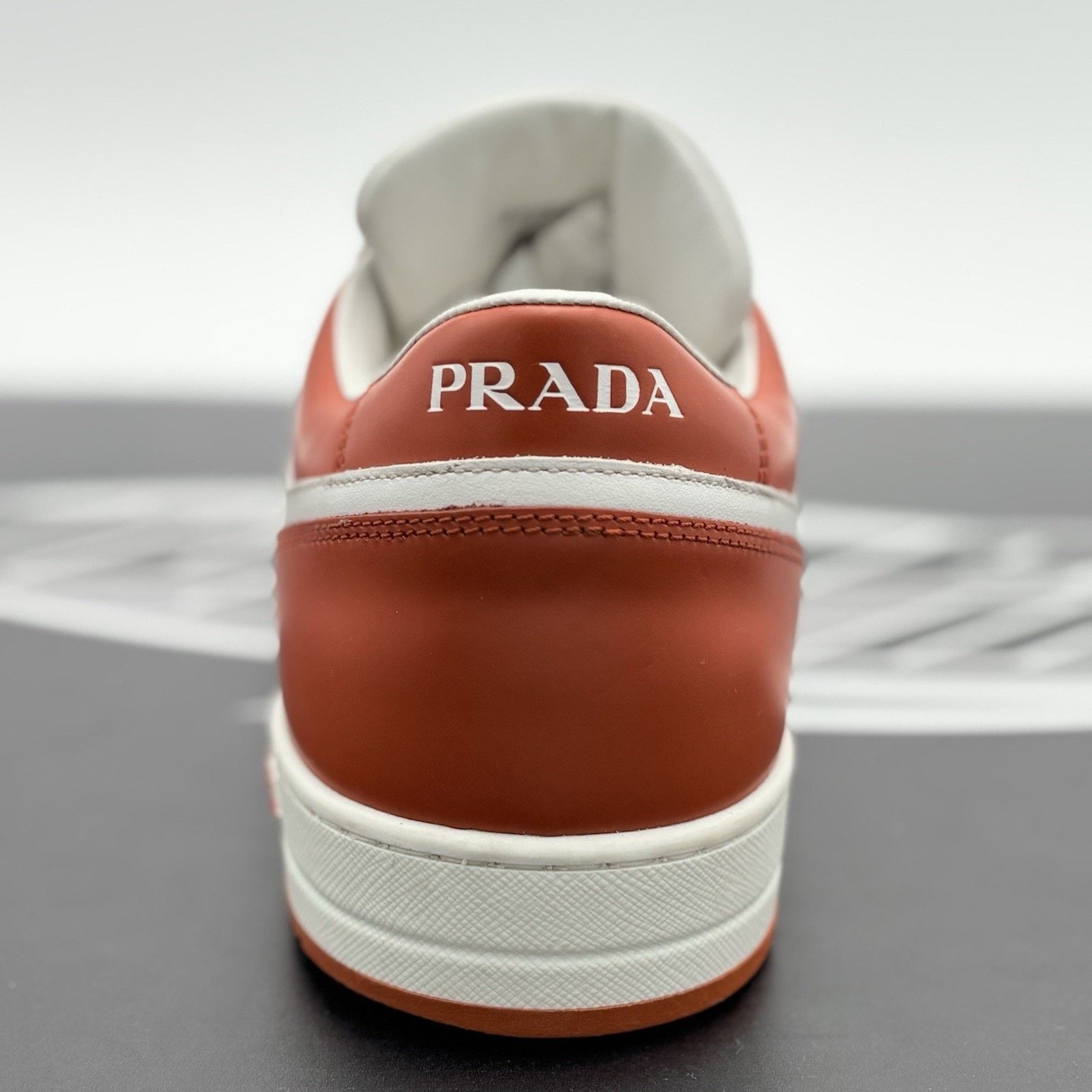 Prada Prada Downtown Low Leather ' Orange White ' | SUPER CLEAN! Size US 11 / EU 44 - 9 Thumbnail