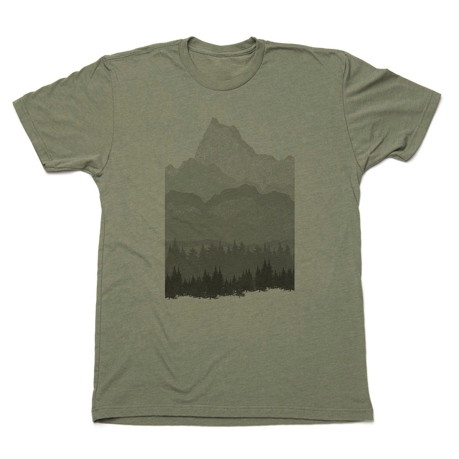 Designer × Vintage Men’s Mountain Shirt – Mountain Layers Design Size US M / EU 48-50 / 2 - 2 Thumbnail