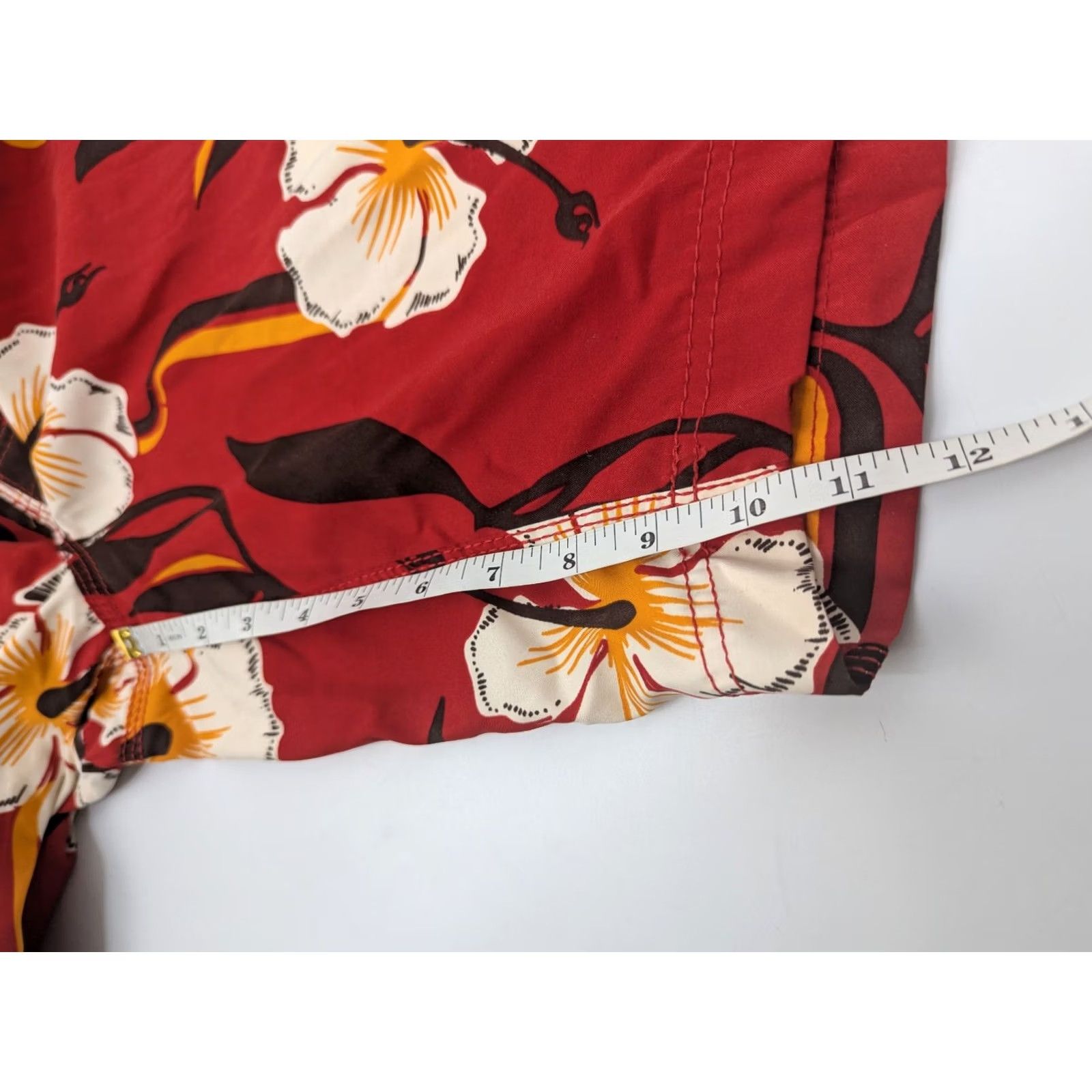 Billabong Vintage Billabong Shorts Men 32 Red Orange Hibiscus Floral Board Shorts Size US 32 / EU 48 - 5 Thumbnail