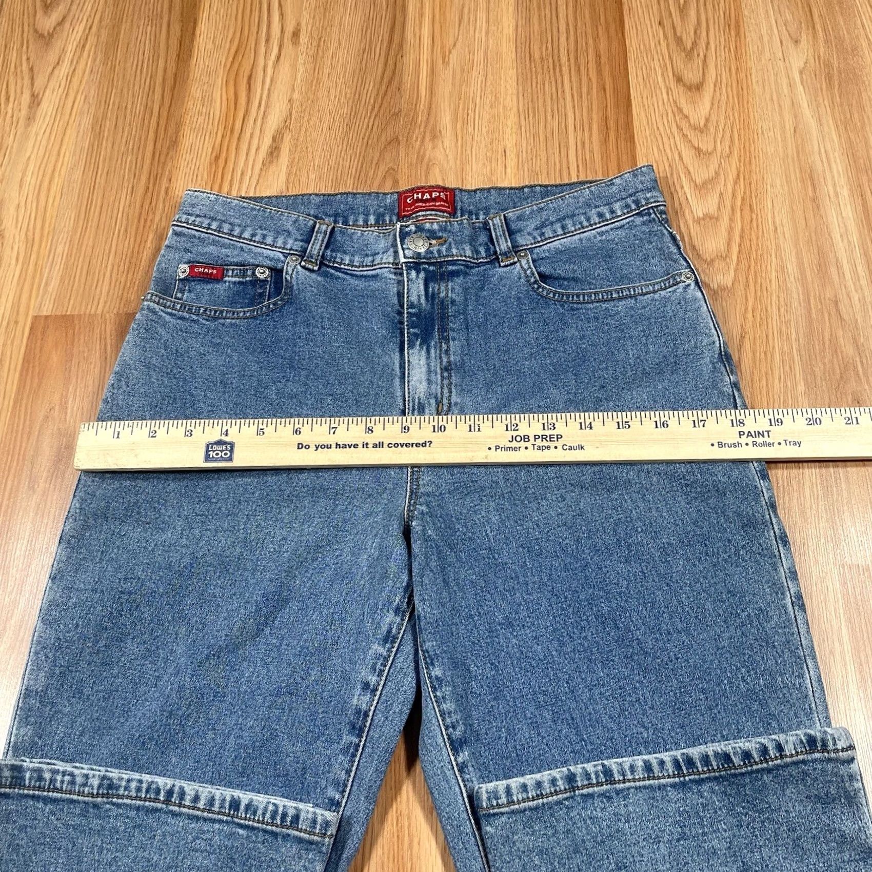Chaps Chaps Jeans Womens 6 Blue Straight Leg Stretch Mid Rise Denim Pants Size 28" / US 6 / IT 42 - 5 Thumbnail