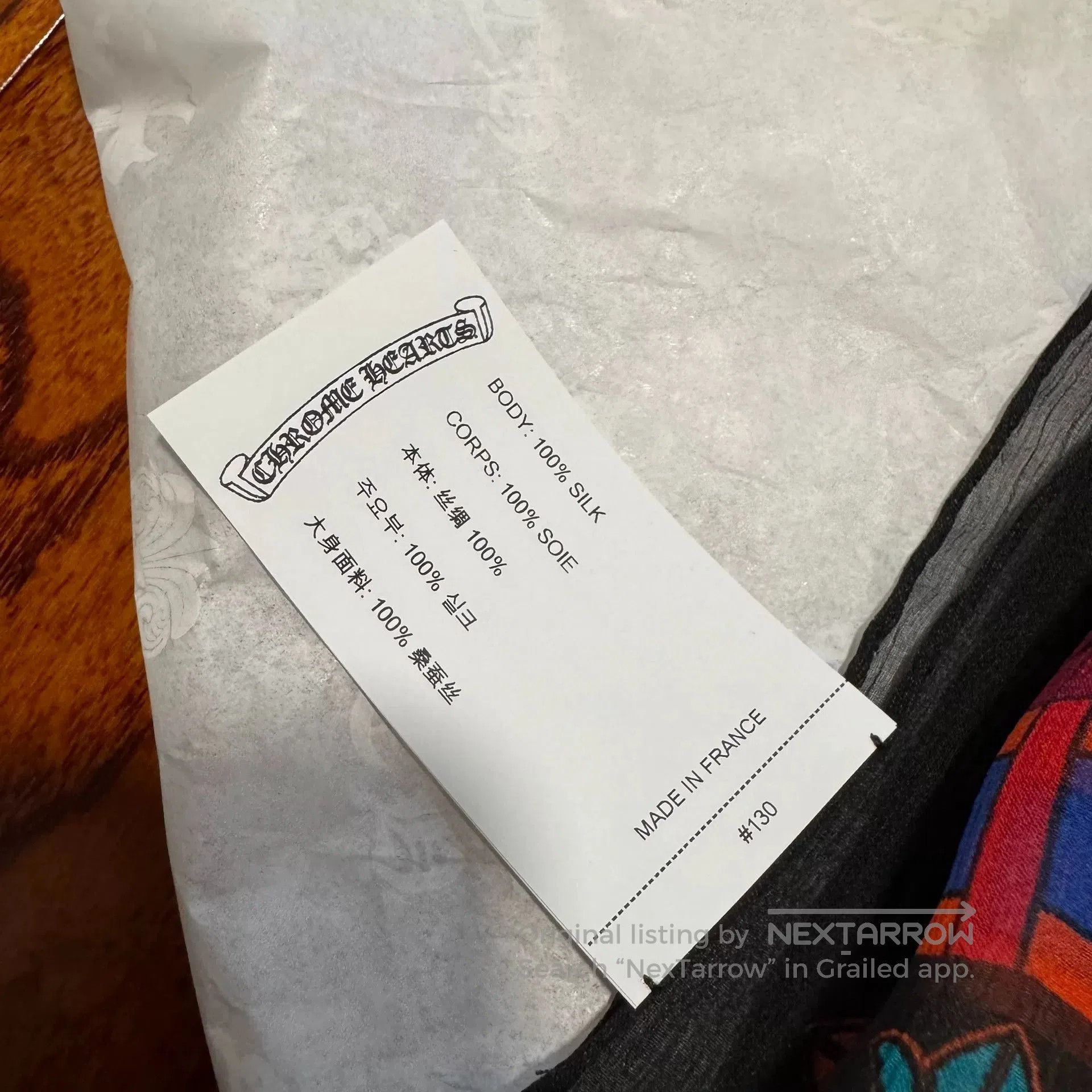 Chrome Hearts chrome hearts colorful silk scarf. Size ONE SIZE - 3 Thumbnail