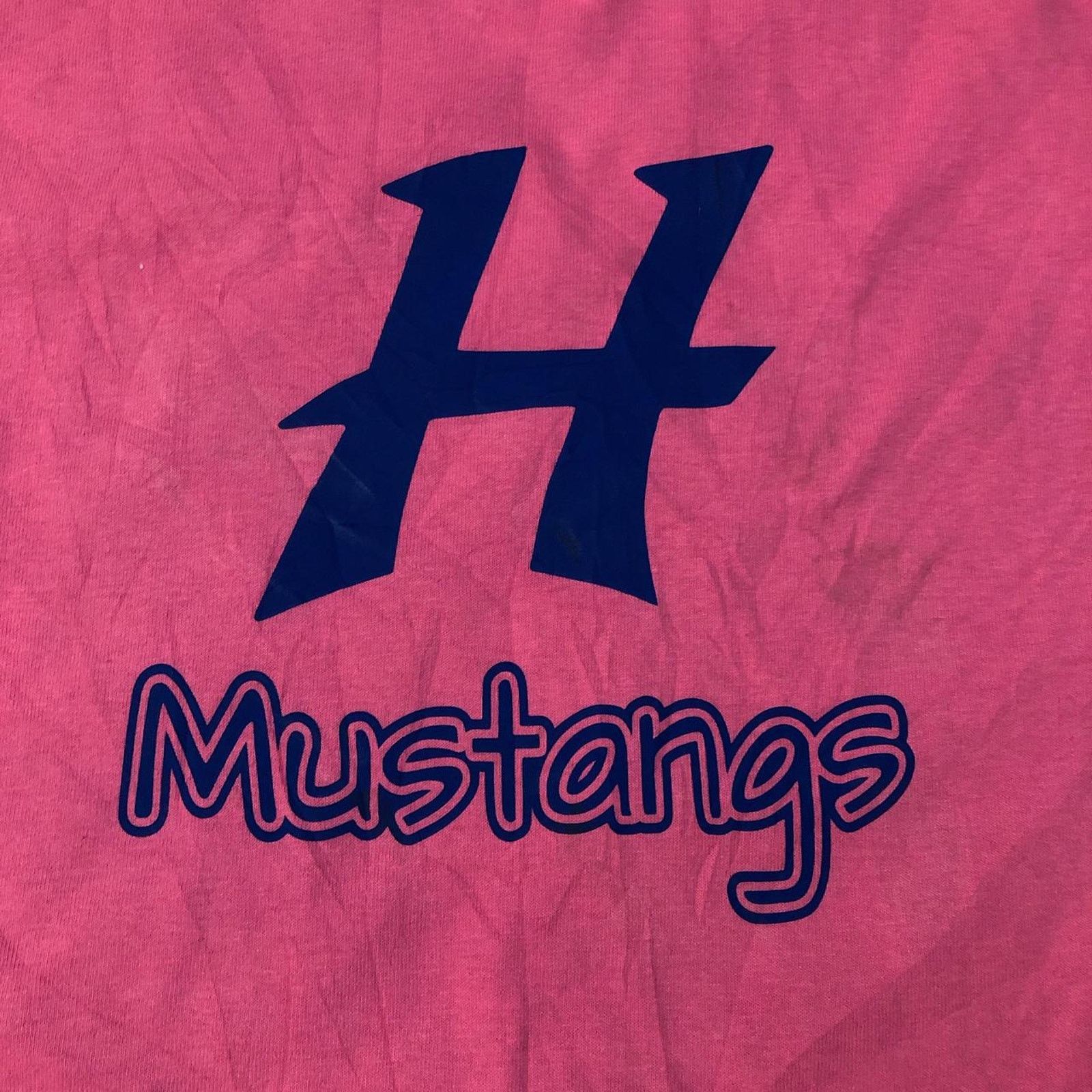Gildan Pink ‘H Mustangs’ Graphic Number Tee Size US XL / EU 56 / 4 - 3 Thumbnail