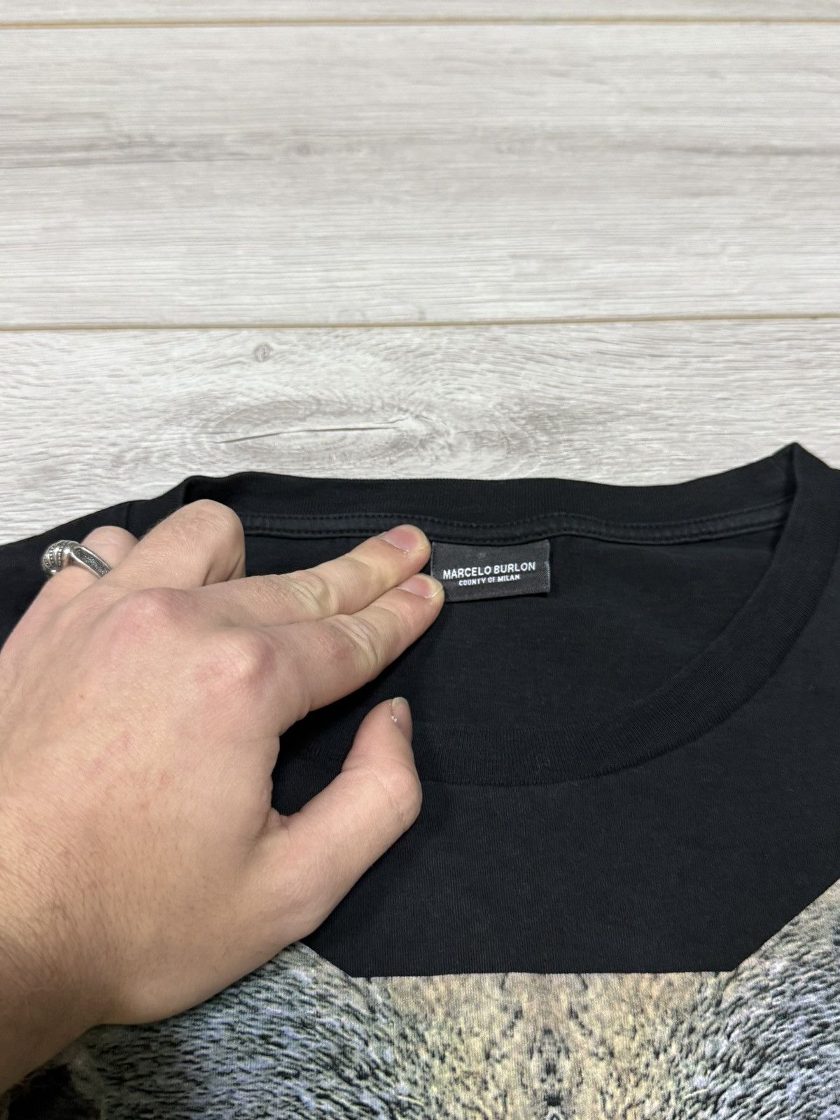 Marcelo Burlon Marcelo Burlon 🐺 rare unusual wolf tee shirt Size US L / EU 52-54 / 3 - 4 Thumbnail