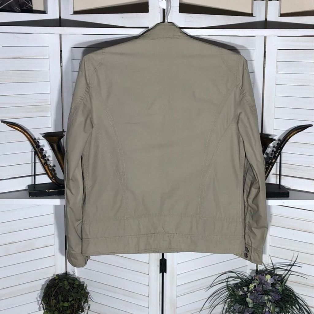 Kenneth Cole Keneth Cole Bomber Jacket Zip Pockets Collar Beige sz M Size US M / EU 48-50 / 2 - 4 Thumbnail