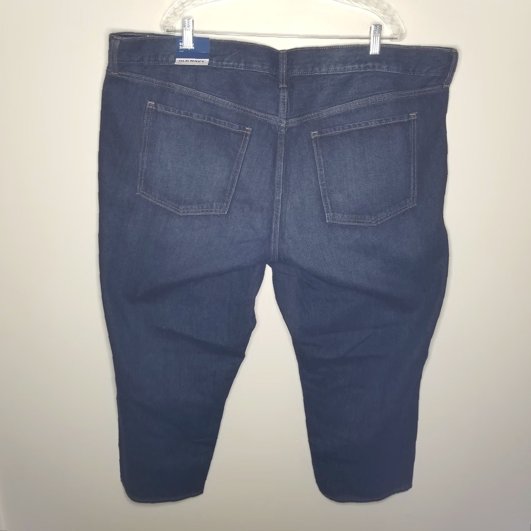 Old Navy Old Navy Jeans - Women - Plus Size 24 - Blue - High Rise Slouchy Straight Crop - 26in Inseam - Womens Size 42" / US 20 - 5 Thumbnail