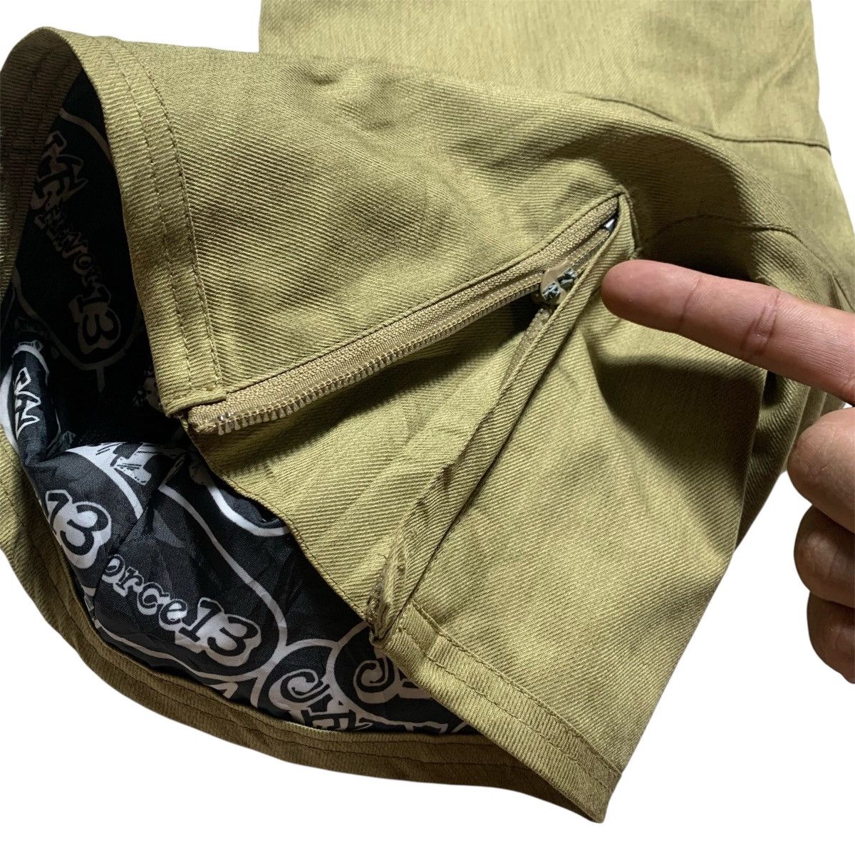 Japanese Brand Double Waist Jack Frost 13 Bondage Flare Multipocket Pants Size US 36 / EU 52 - 4 Thumbnail