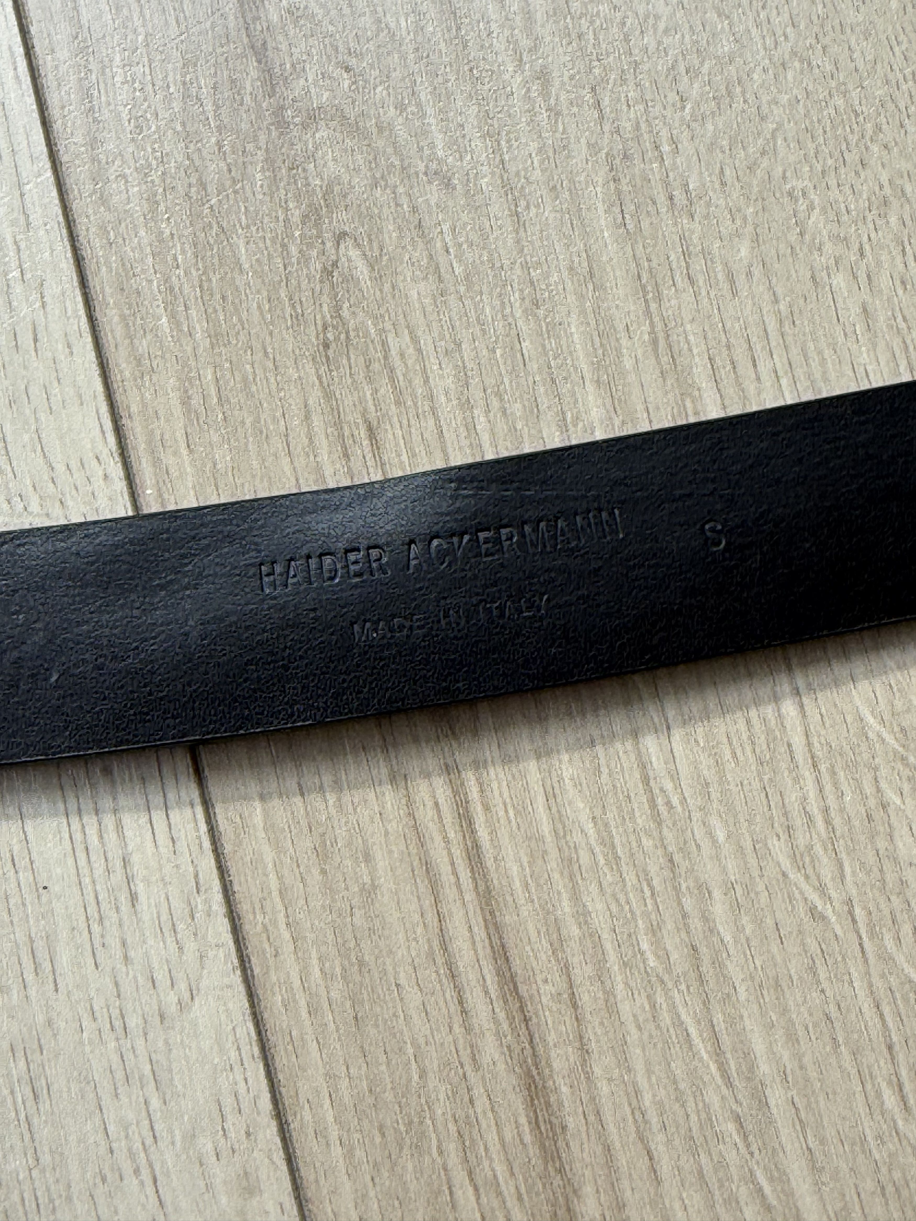 Haider Ackermann Black/Brown Embroidered Suede Belt Size ONE SIZE - 7 Thumbnail
