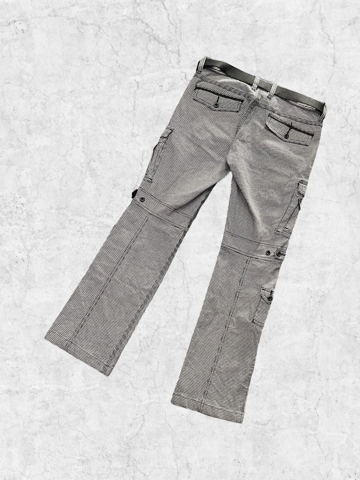 HIDEAWAYS × Japanese Brand × Vintage Hideaways Nicole Bondage Flared Cargo Pants With Belt Size US 32 / EU 48 - 9 Thumbnail