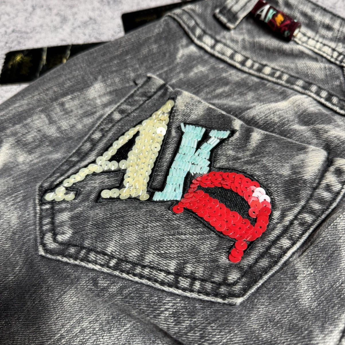 Vintage NEW Akademiks Vintage Big Logo Jeans Size US 28 / EU 44 - 8 Thumbnail