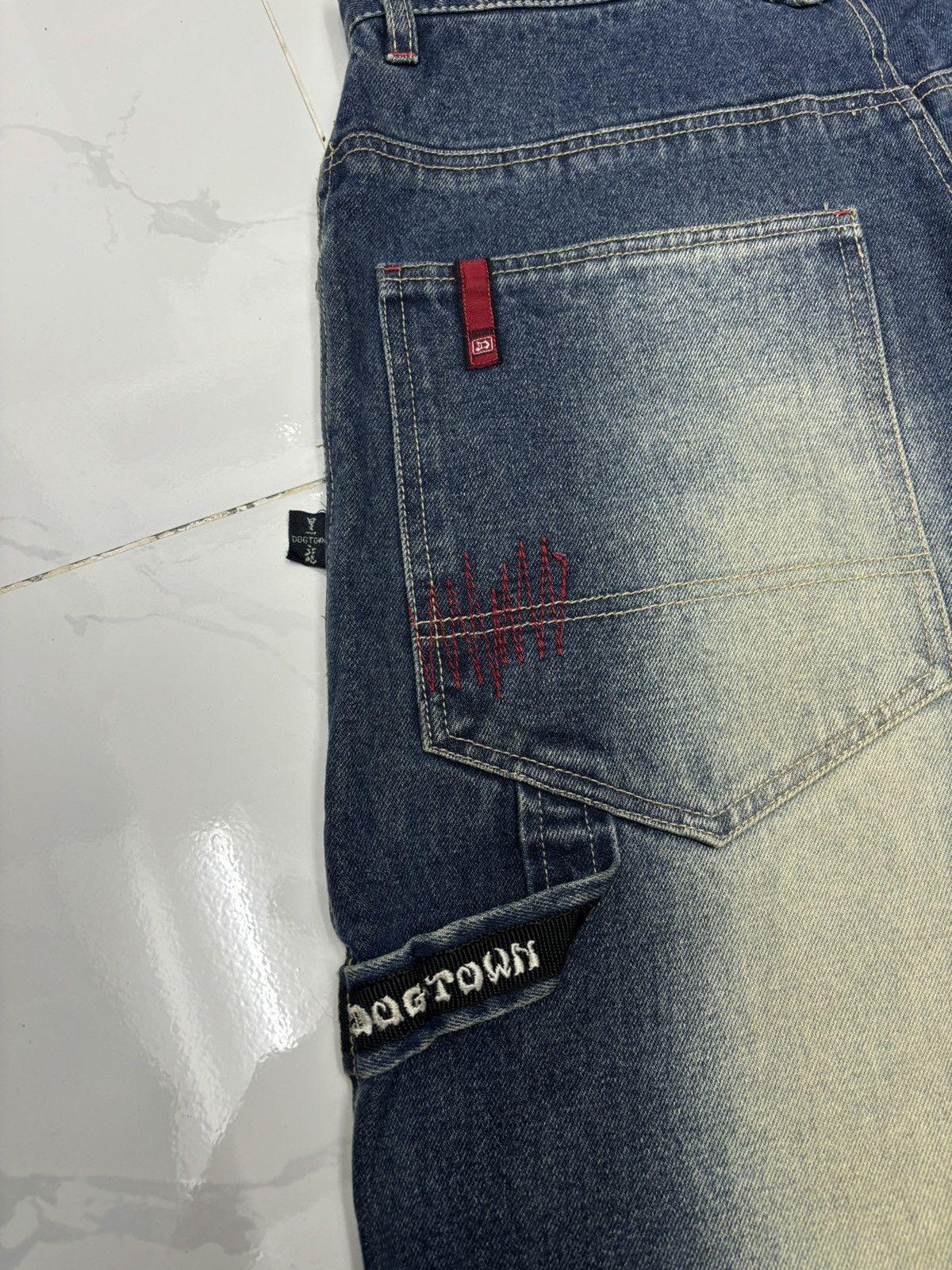 Dogtown × Powell Peralta RARE🔥DOGTOWN SKATEBOARDS BAGGY HIPHOP JEANS BLACK DRAGON Size US 32 / EU 48 - 18 Thumbnail