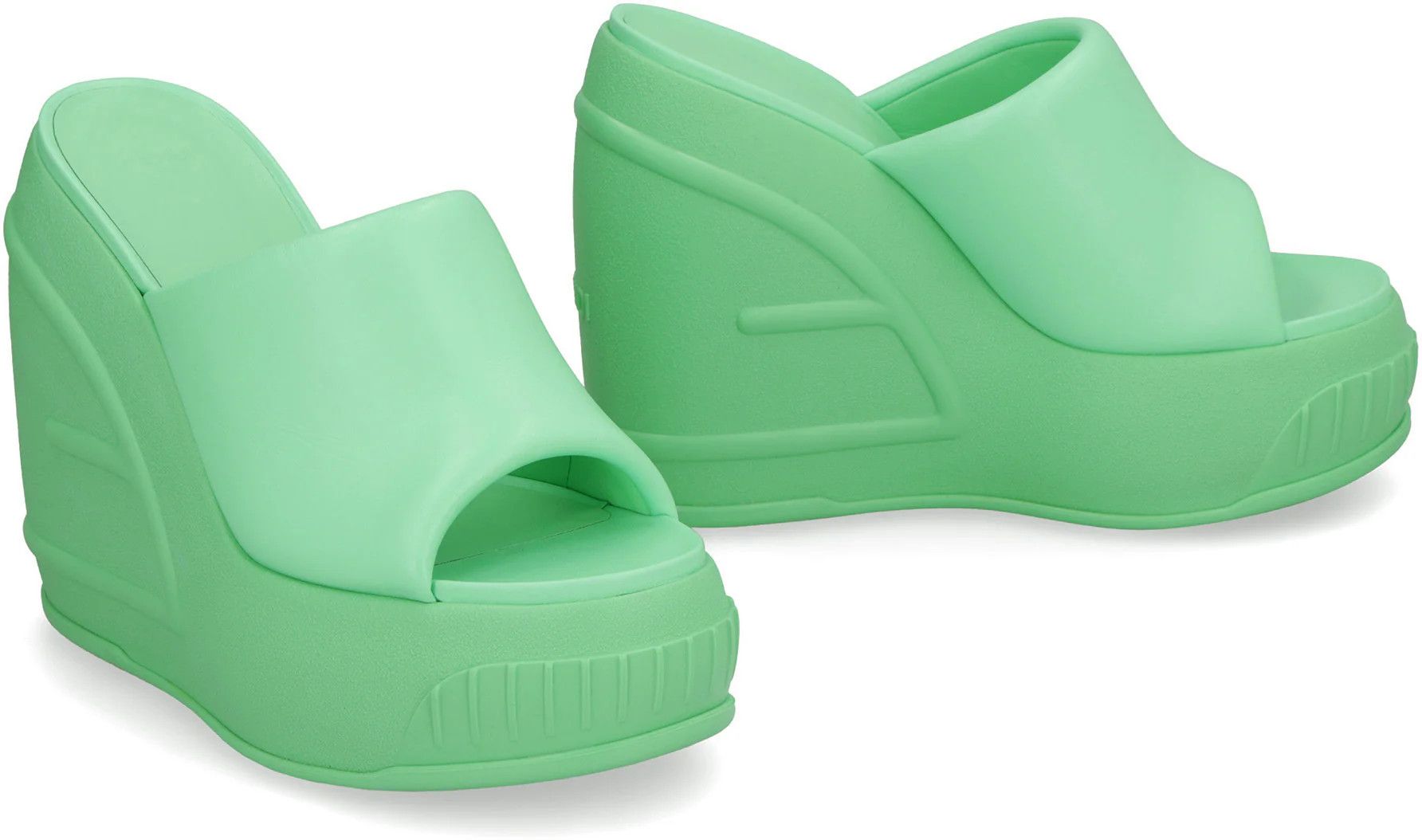 Fendi o1loc1c0824 Platform in Green Size US 9 / IT 39 - 2 Thumbnail