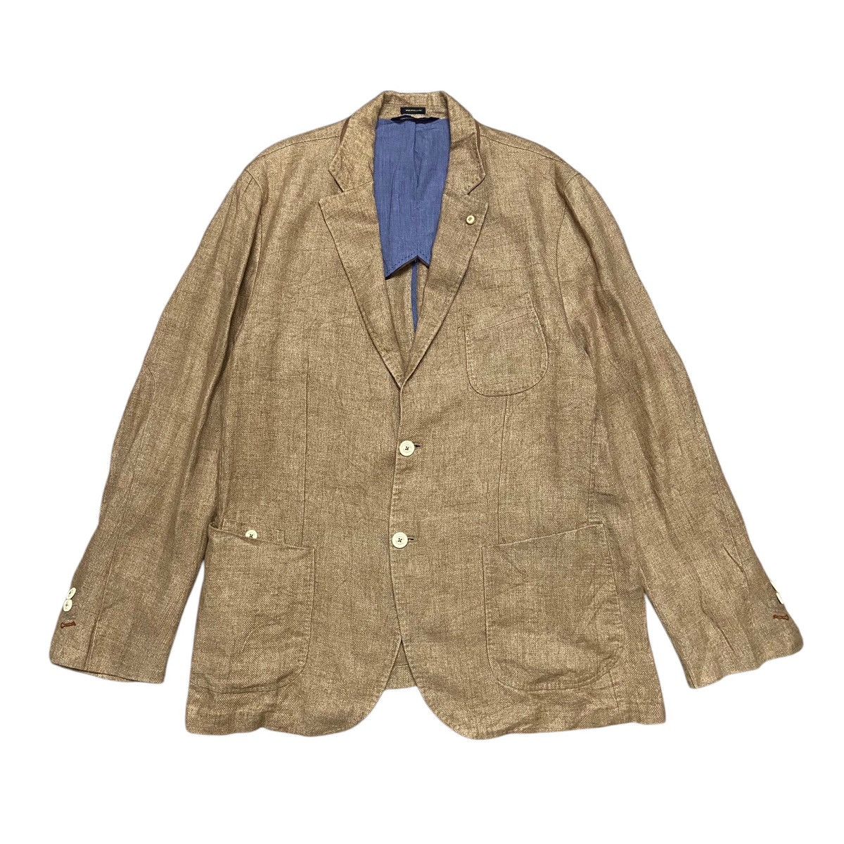 Massimo Dutti Massimo Dutti Exrafine Linen Blazer Jacket Size 46R - 1 Thumbnail