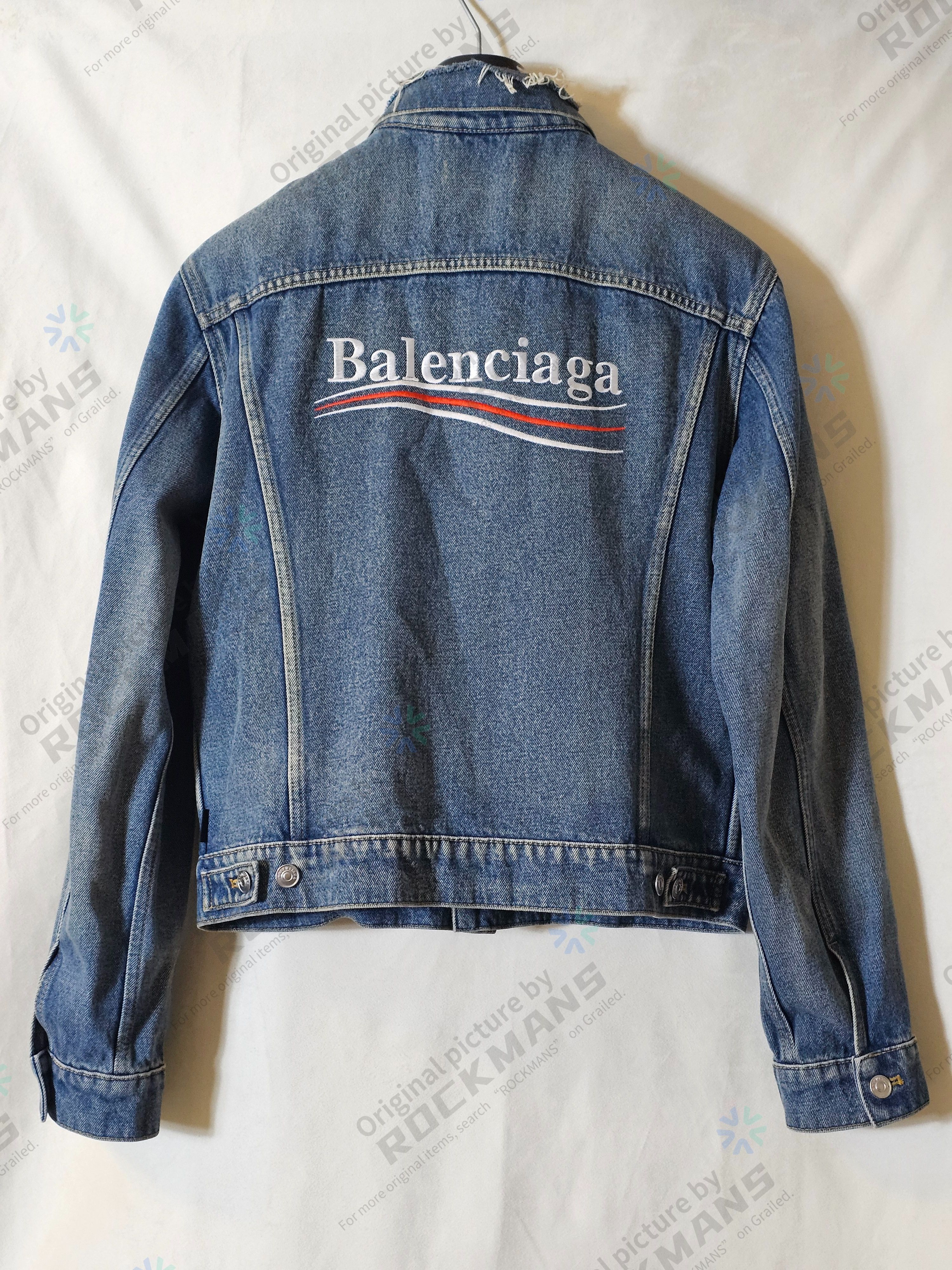 Balenciaga Balenciaga Campaign Logo 2017 Denim Jacket | Grailed