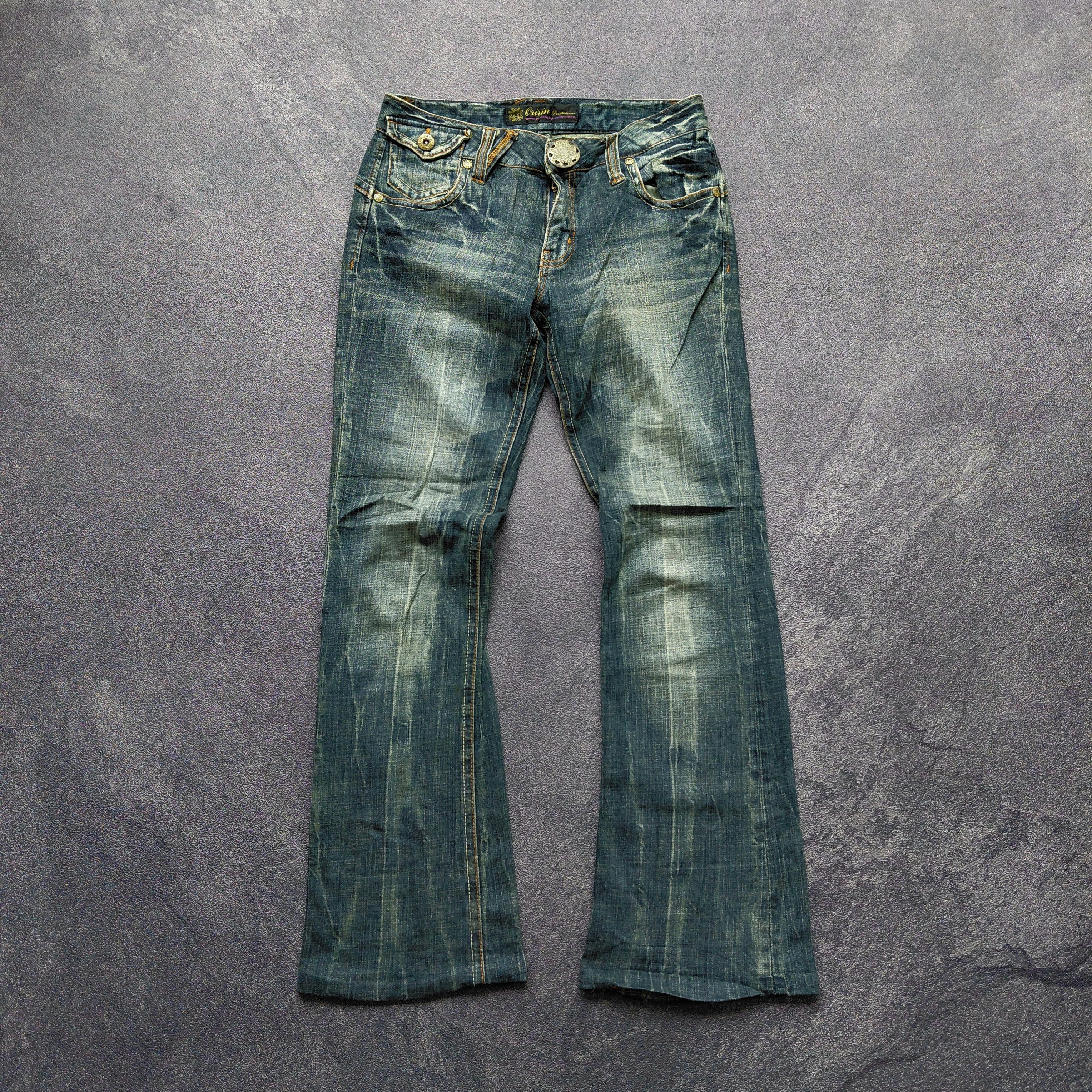 Tornado Mart Vintage Y2K Orrin Denim Flare Pants Size US 30 / EU 46 - 2 Thumbnail