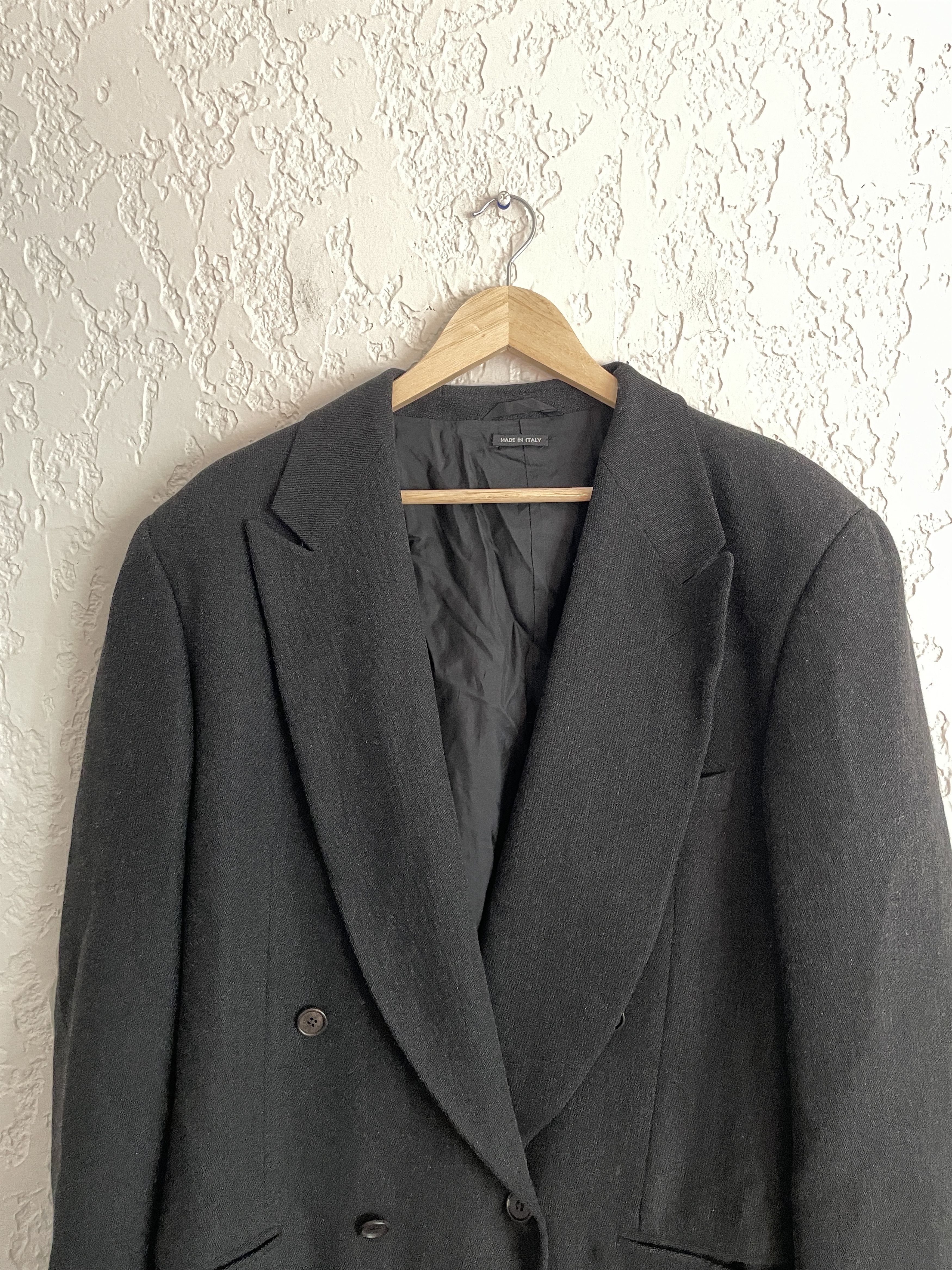 Giorgio Armani 🔥 Giorgio Armani® RARE 90s Twill Double Breasted Blazer Size 44R - 11 Thumbnail