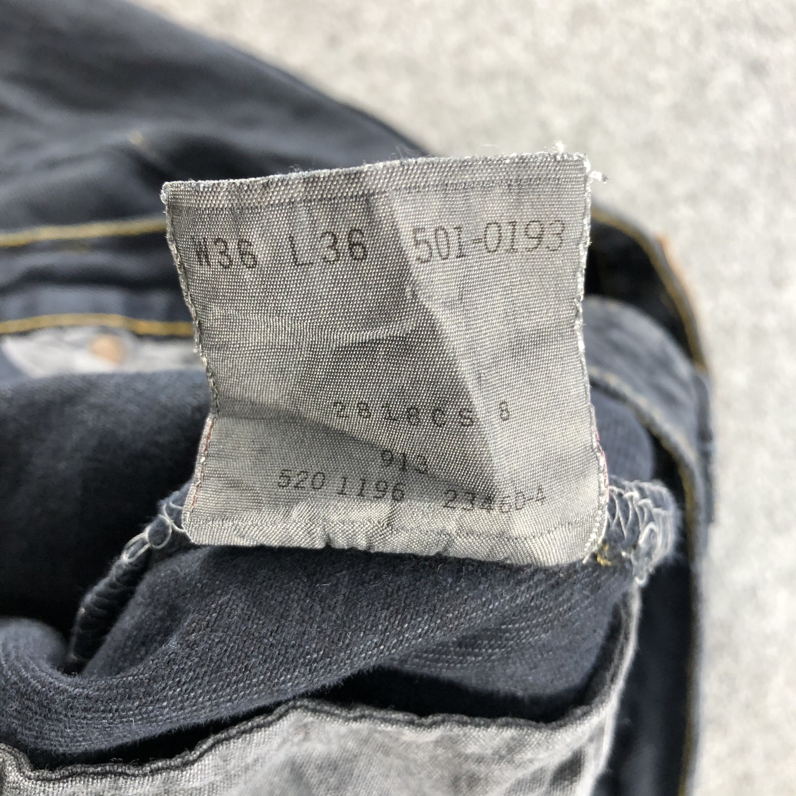 Levi's × Vintage Vintage 90s Distress Levis 501 Faded Black Jeans-JM1533 Size US 36 / EU 52 - 11 Thumbnail