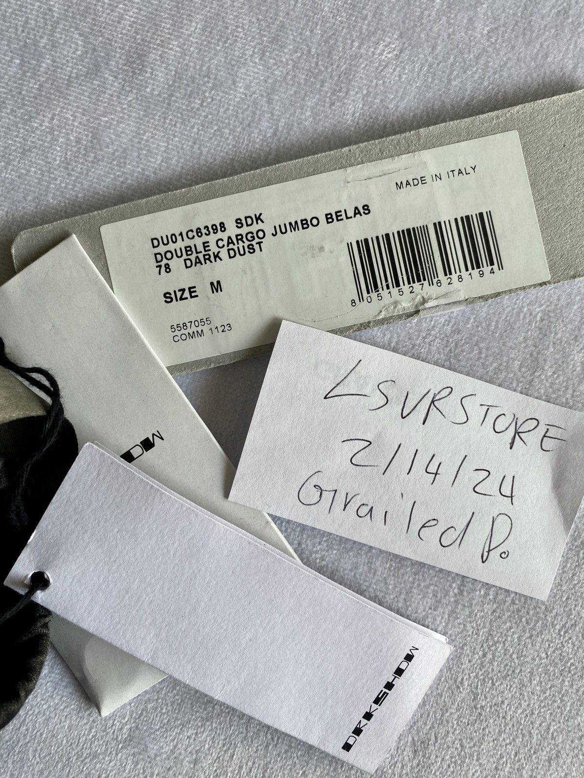 Rick Owens Rick Owens DRKSHDW Double Cargo Jumbo Belas EDFU23 DRKDUST M Size US 32 / EU 48 - 5 Thumbnail
