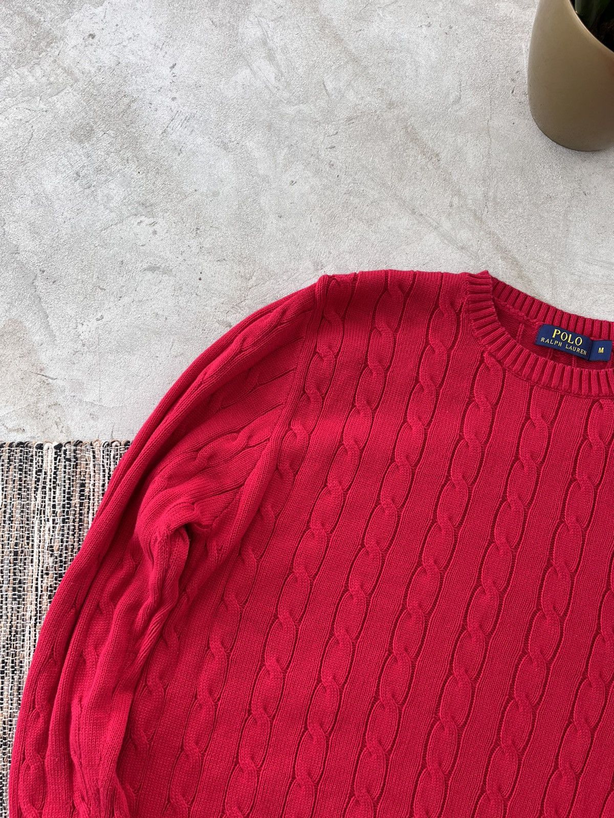 Polo Ralph Lauren × Vintage Hype Vintage Polo Ralph Lauren Knit Sweater Red Y2K Size US M / EU 48-50 / 2 - 4 Thumbnail