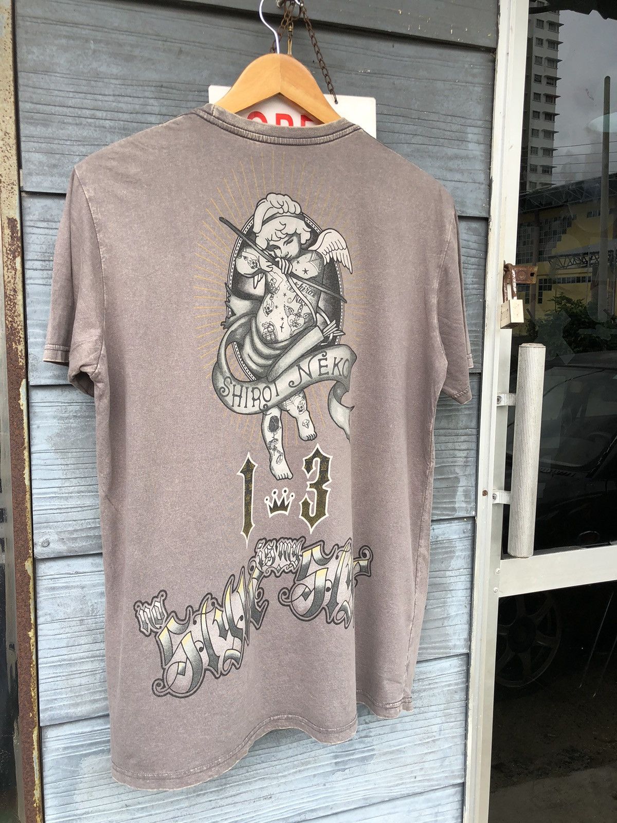 Ed Hardy × Vintage 🔥Vintage Y2K🔥 Shiroi Neko Art Like Christian Audigier Tee Size US L / EU 52-54 / 3 - 10 Thumbnail